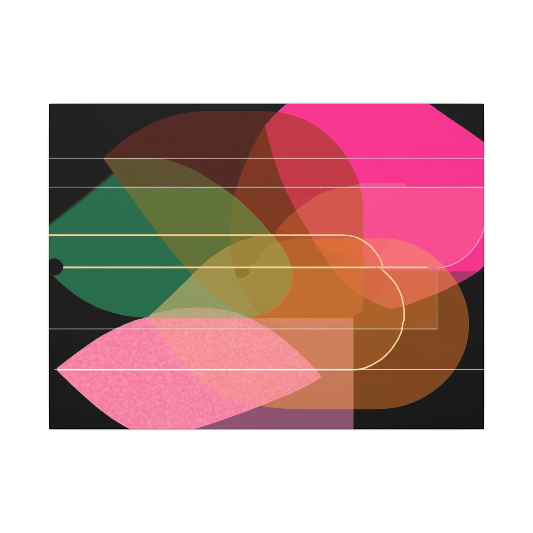 Chromatic Convergence: Layered Abstract Forms, Organic Geometric Interplay, Translucent Color Spectrum   |   Custom Orders Accepted