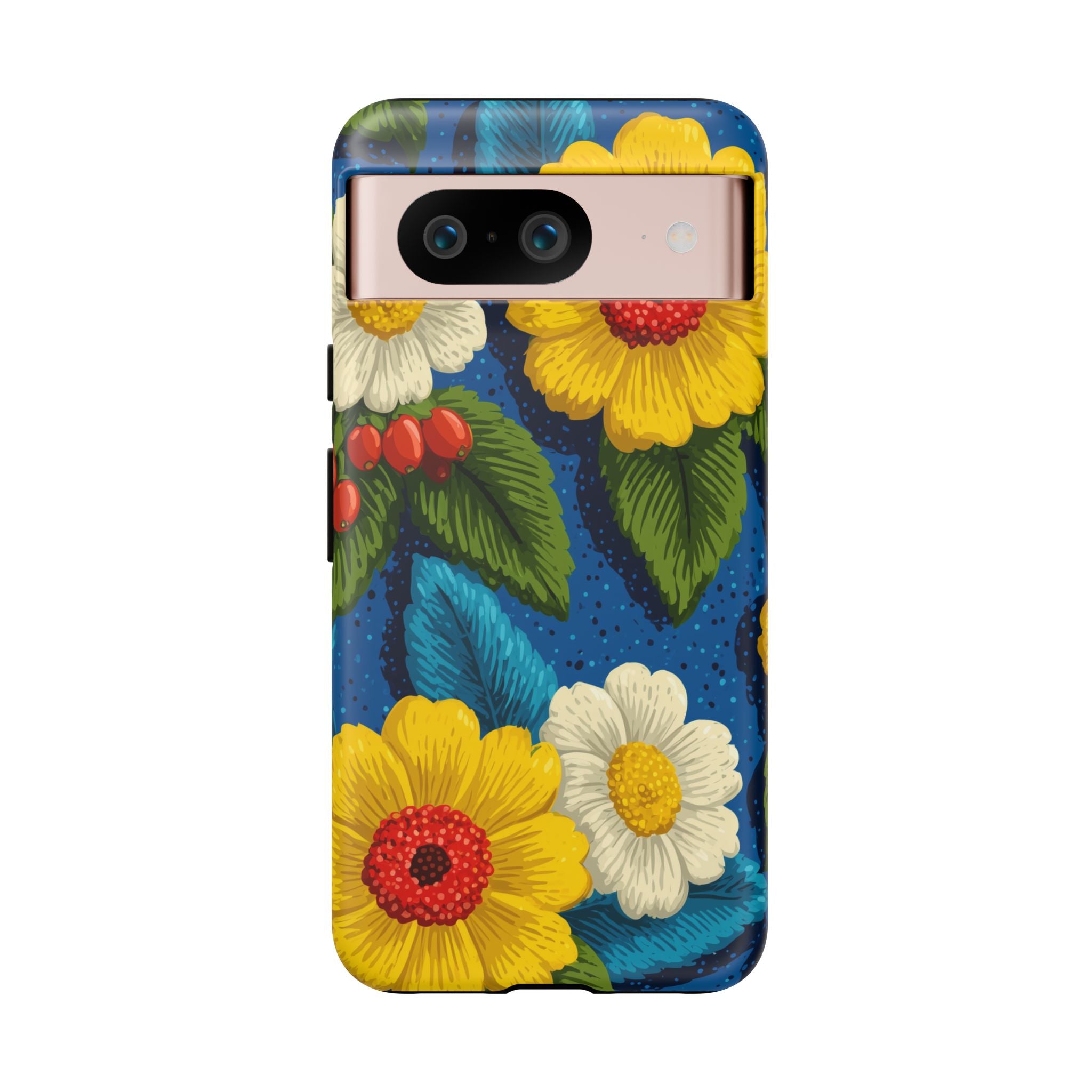 Summer Tough Cases: Floral Fine Art Phone Case, Fun Beach Vibe Phone Accessory, Summer Travel Gift, Colorful Phone Cover, Casual Style Tech