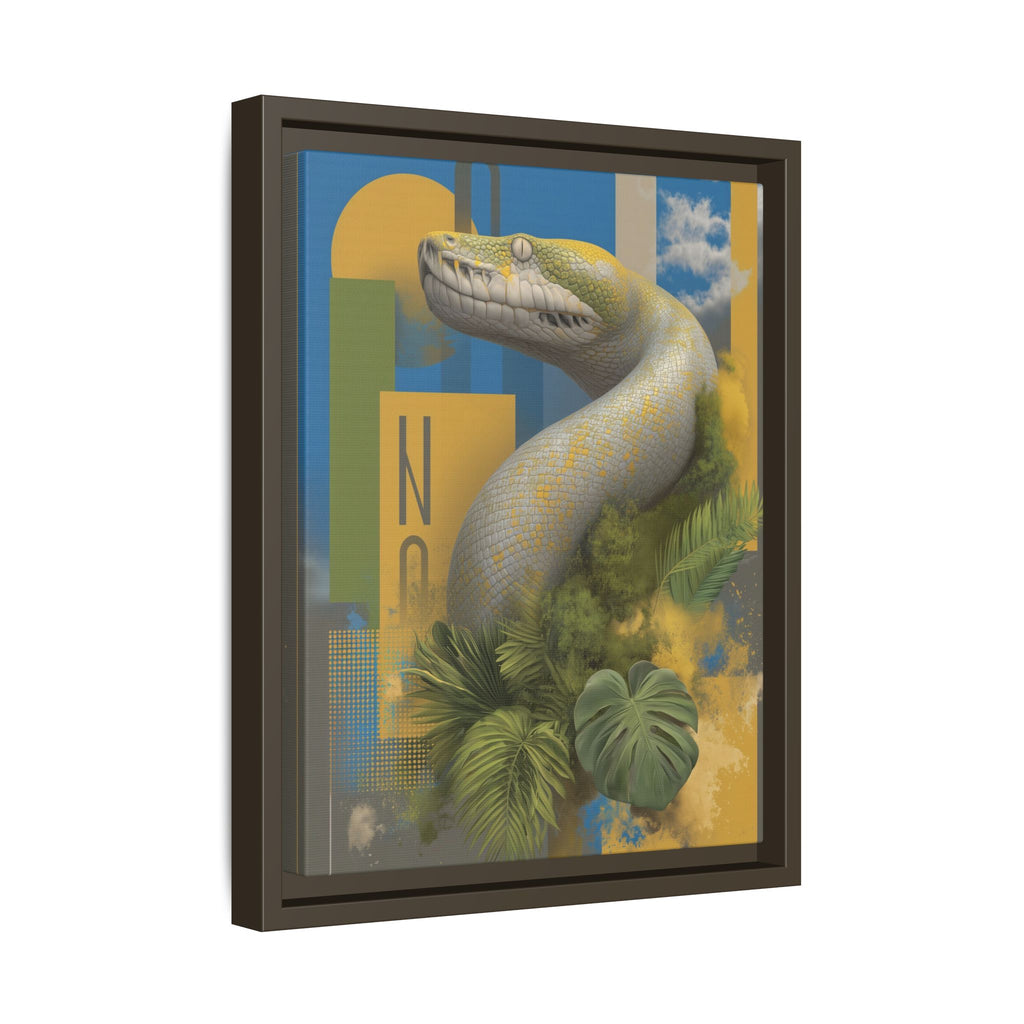 Serpent's Geometry: Tropical Anaconda Graphic Design, Modern Wildlife Illustration   |  Personalized & Custom Orders Available