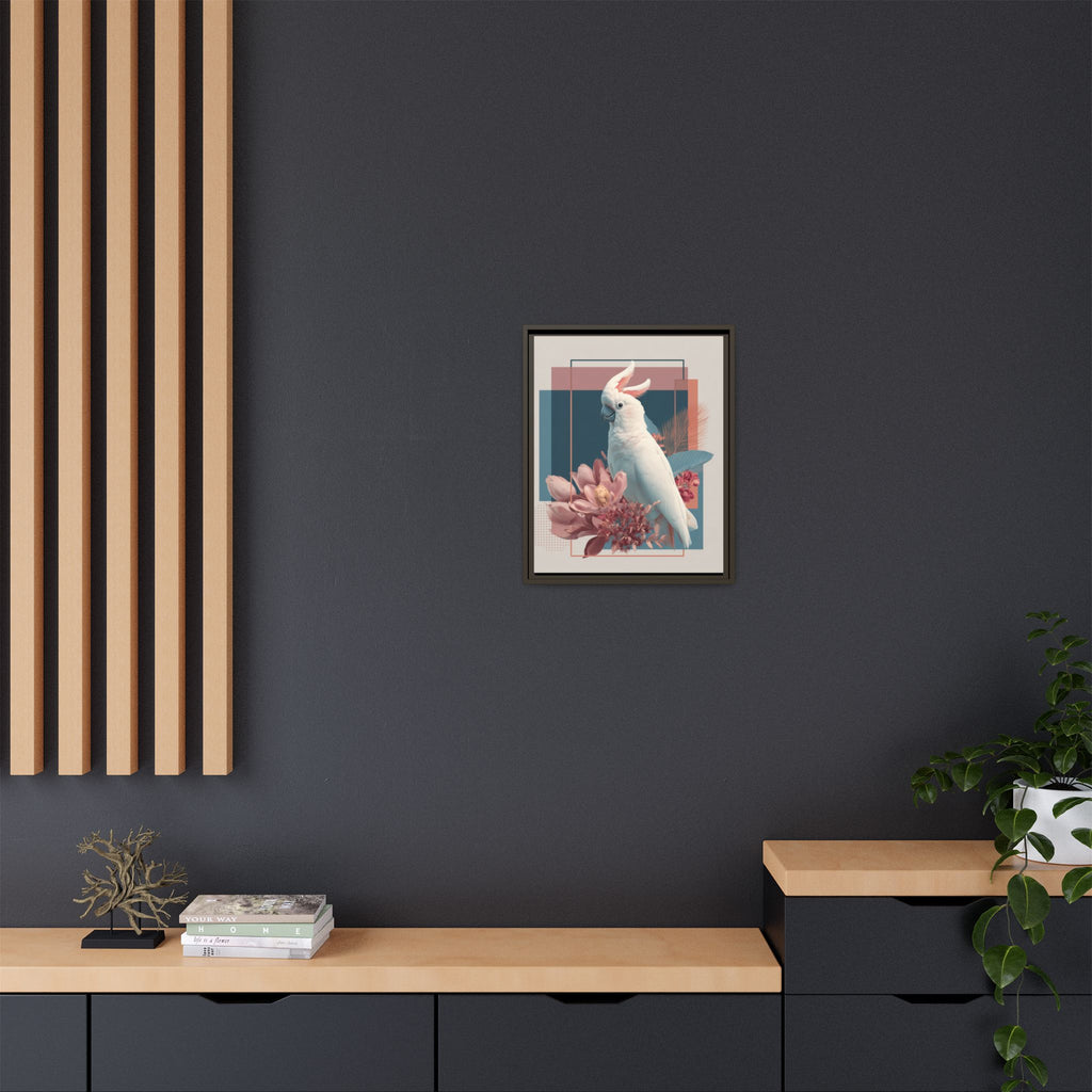 Ethereal Cockatoo: Geometric Wildlife Art, Digital Nature Portrait   |    Custom Orders Available