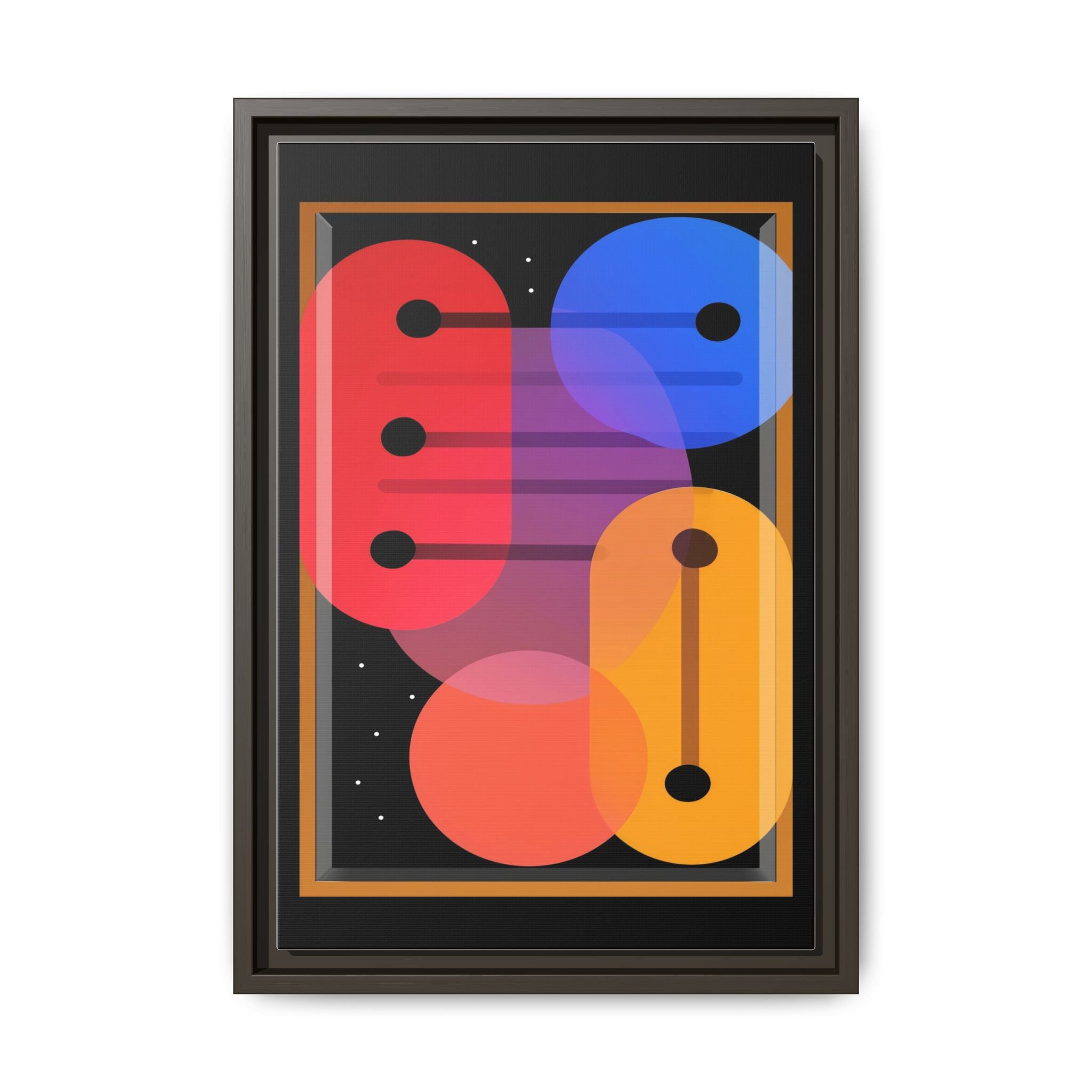 Celestial Geometry: Organic Shapes in Motion, Digital Abstract Composition, Vibrant Color Intersections   |   Custom Orders Accepted