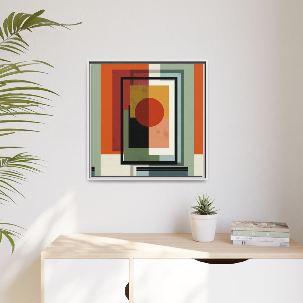 Geometric Harmonies: Mid-Century Modern Composition, Constructivist Inspiration, Abstract Rectangular Interplay   |   Custom Orders Accepted
