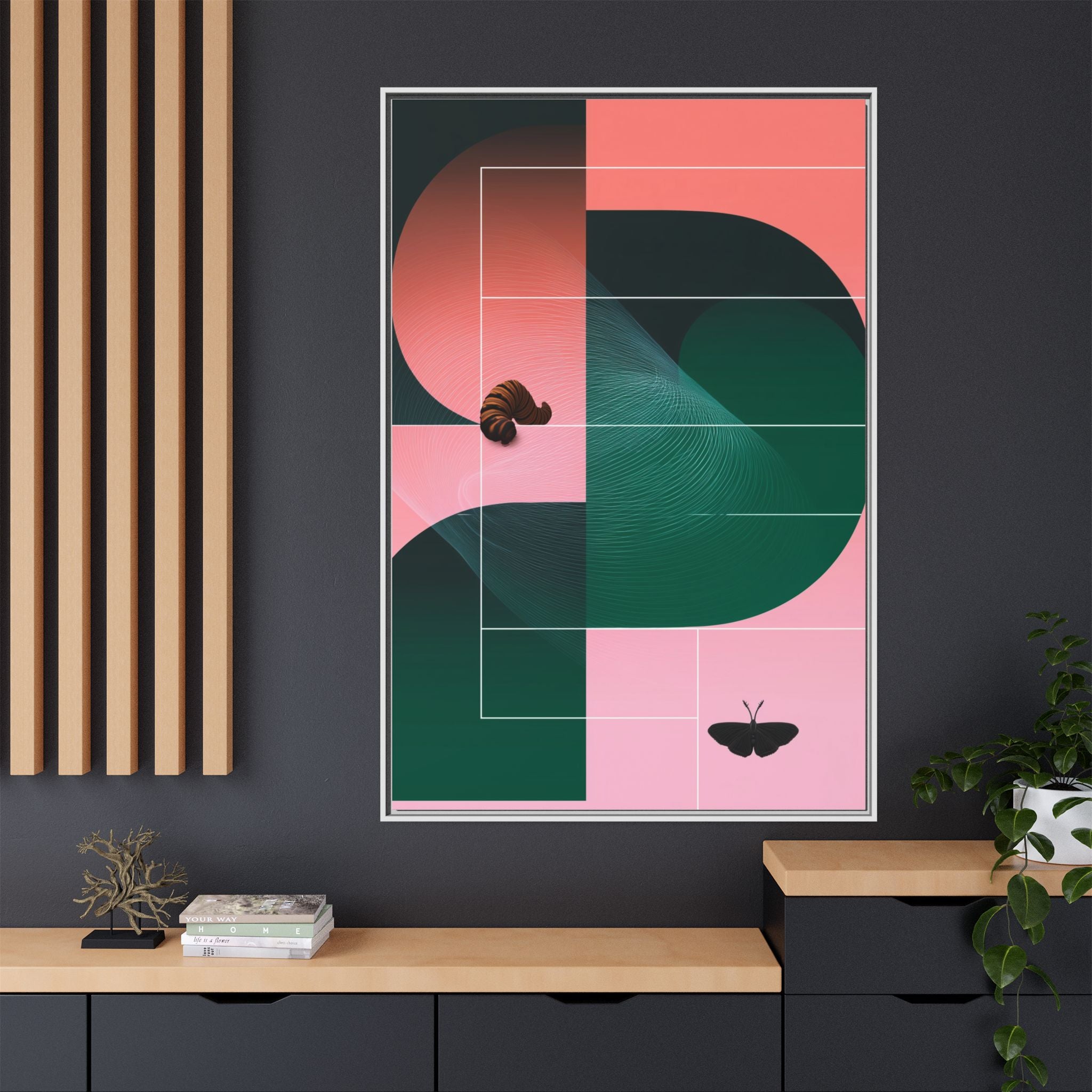 Metamorphosis in Geometric Harmony: Nature's Transformation, Abstract Design Exploration   |    Custom Orders Available