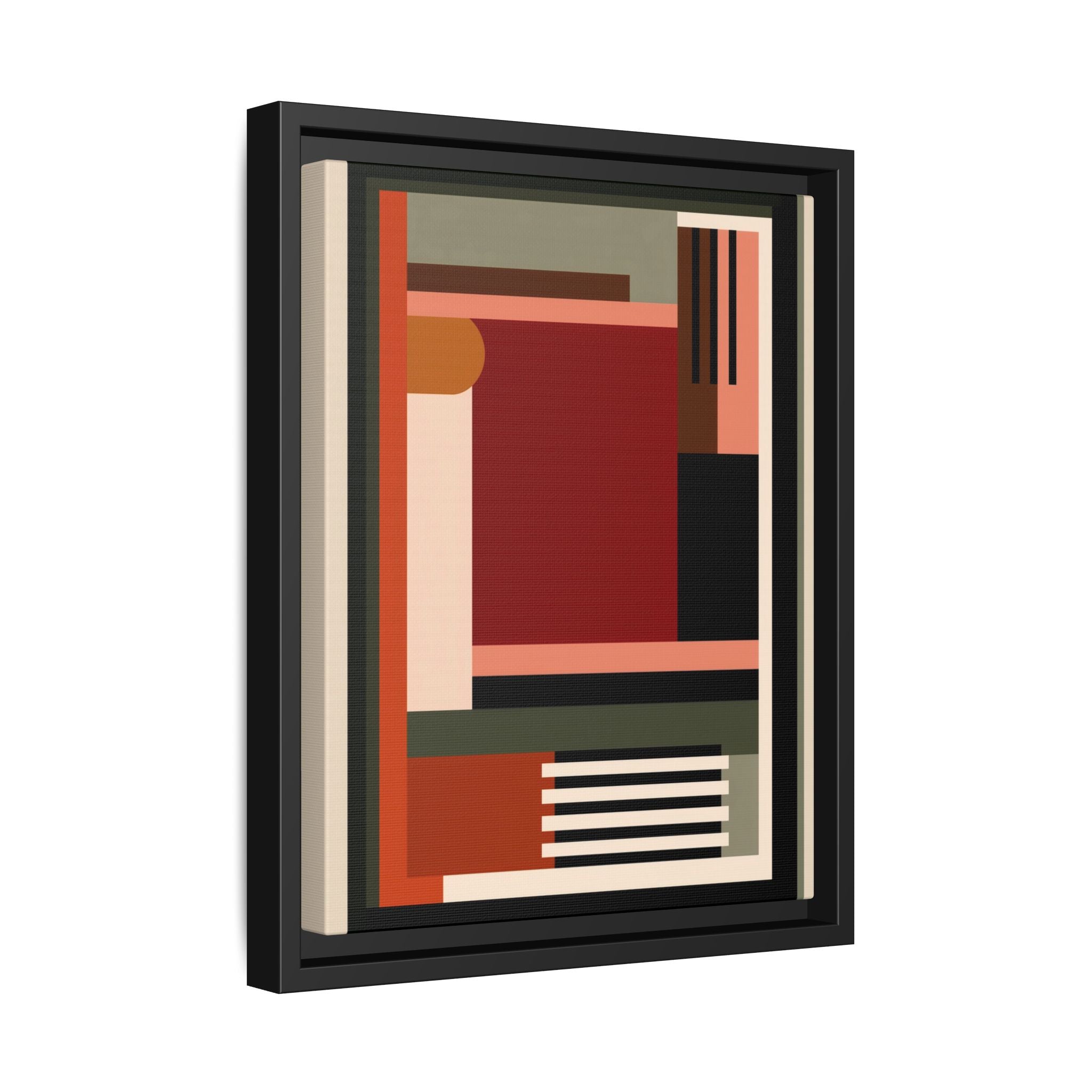 Architectural Geometries: Modern Abstract Composition, Bauhaus-Inspired Design, Geometric Color Blocking   |   Custom Orders Accepted