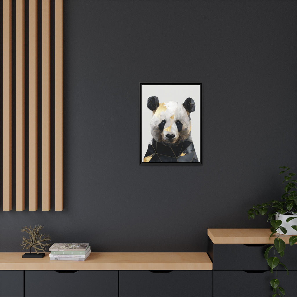 Fractal Panda: Geometric Digital Art, Low Poly Wildlife Portrait   |  Personalized & Custom Orders Available