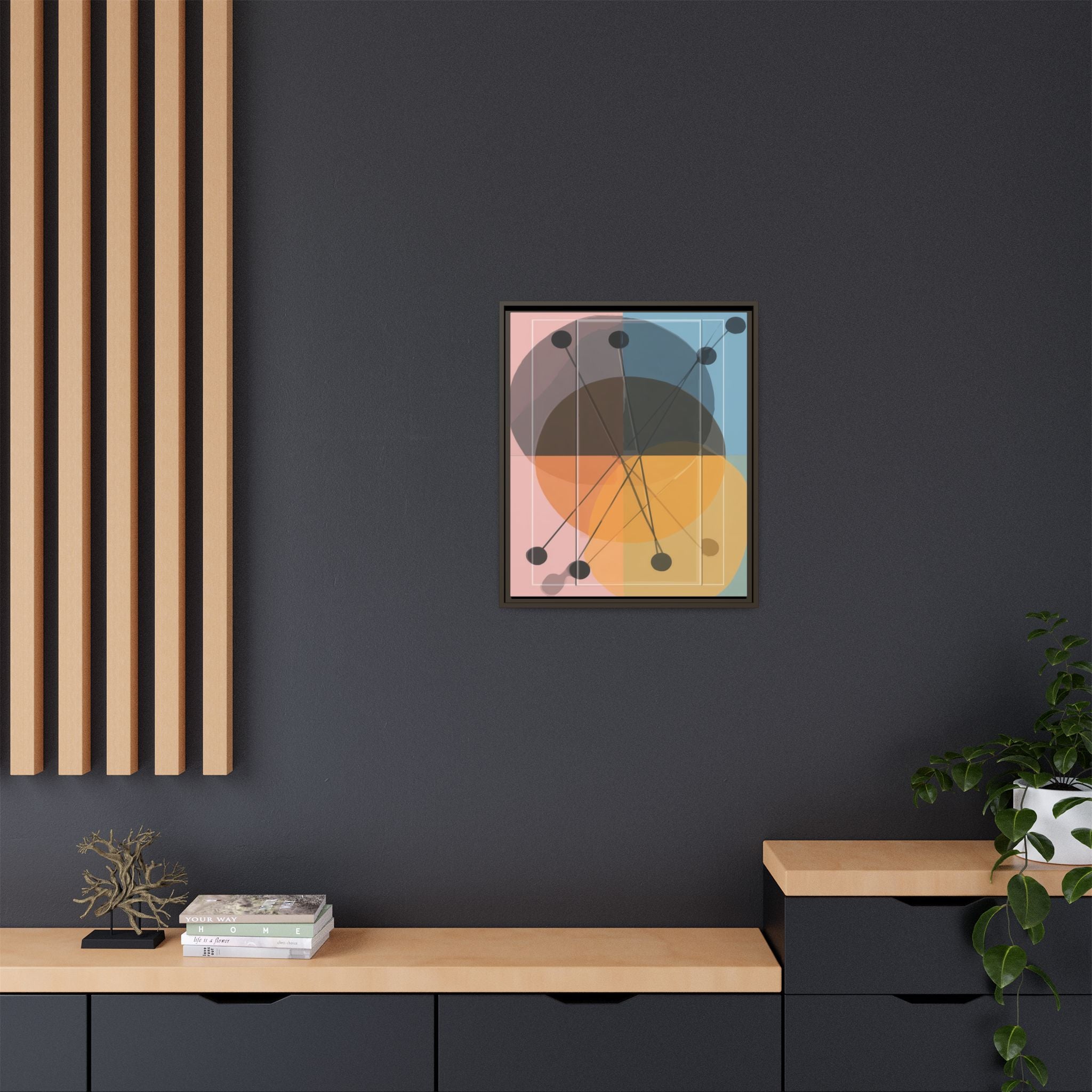 Geometric Intersections: Pastel Quadrants, Mid-Century Minimalism, Network Nodes   |   Custom Orders Accepted