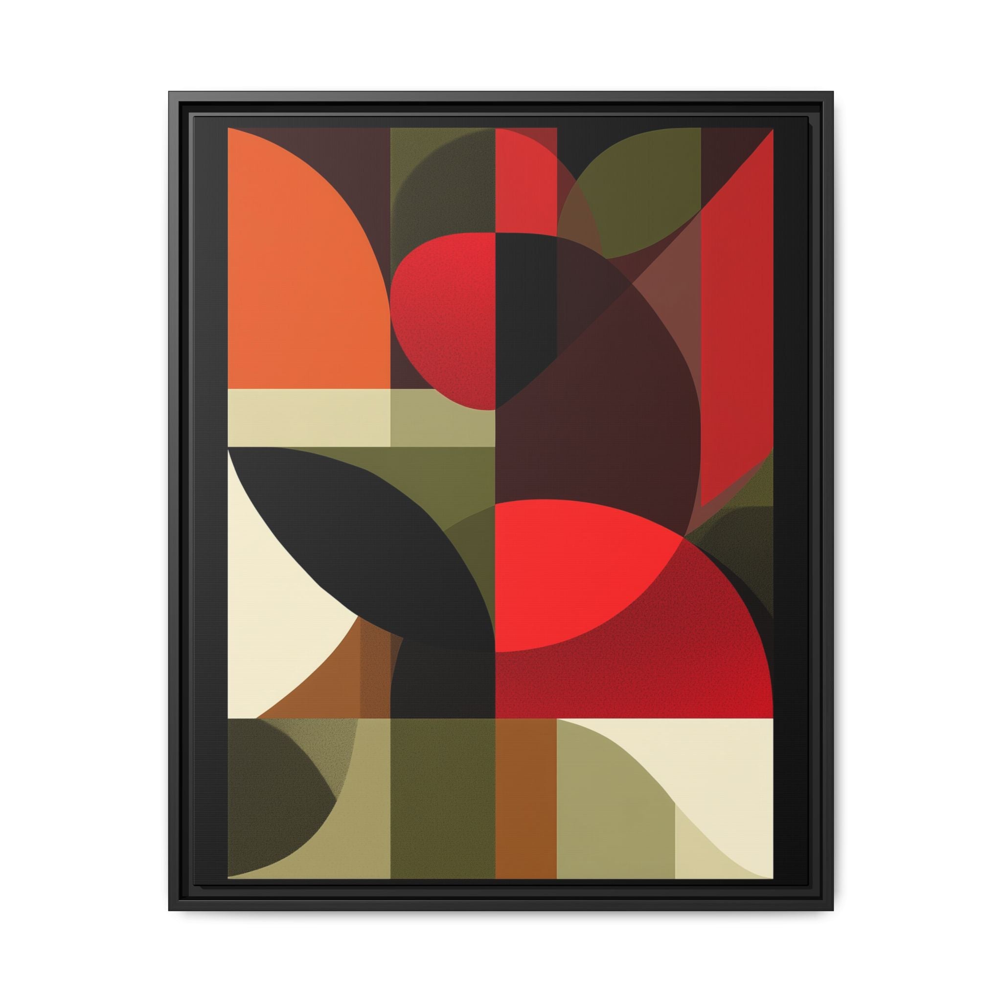 Geometric Fusion: Modern Abstract Composition, Cubist Color Blocks, Architectural Form Harmony   |   Custom Orders Accepted
