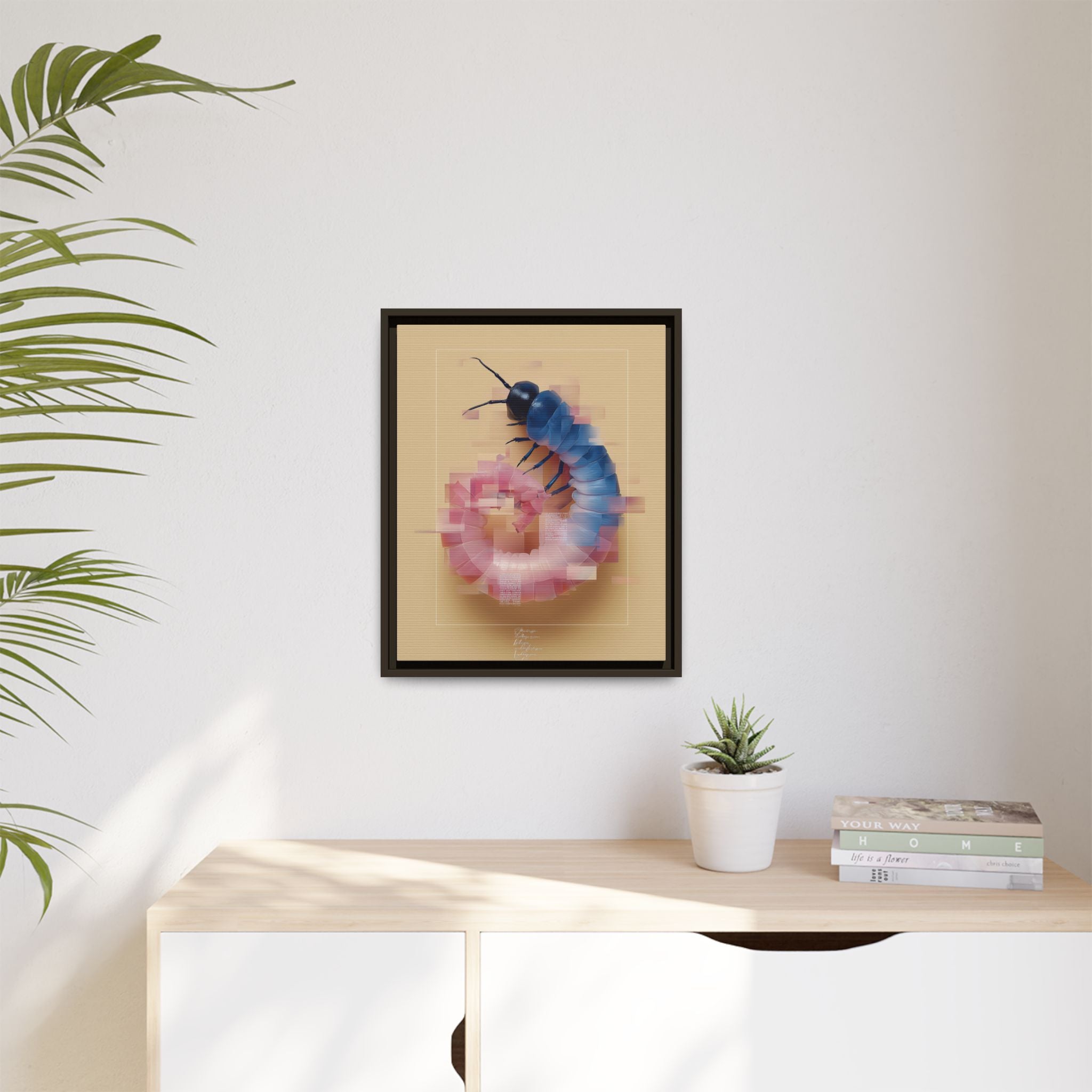 Glitched Symmetry: Digital Insect Mosaic, Pixelated Fragmentation   |    Custom Orders Available