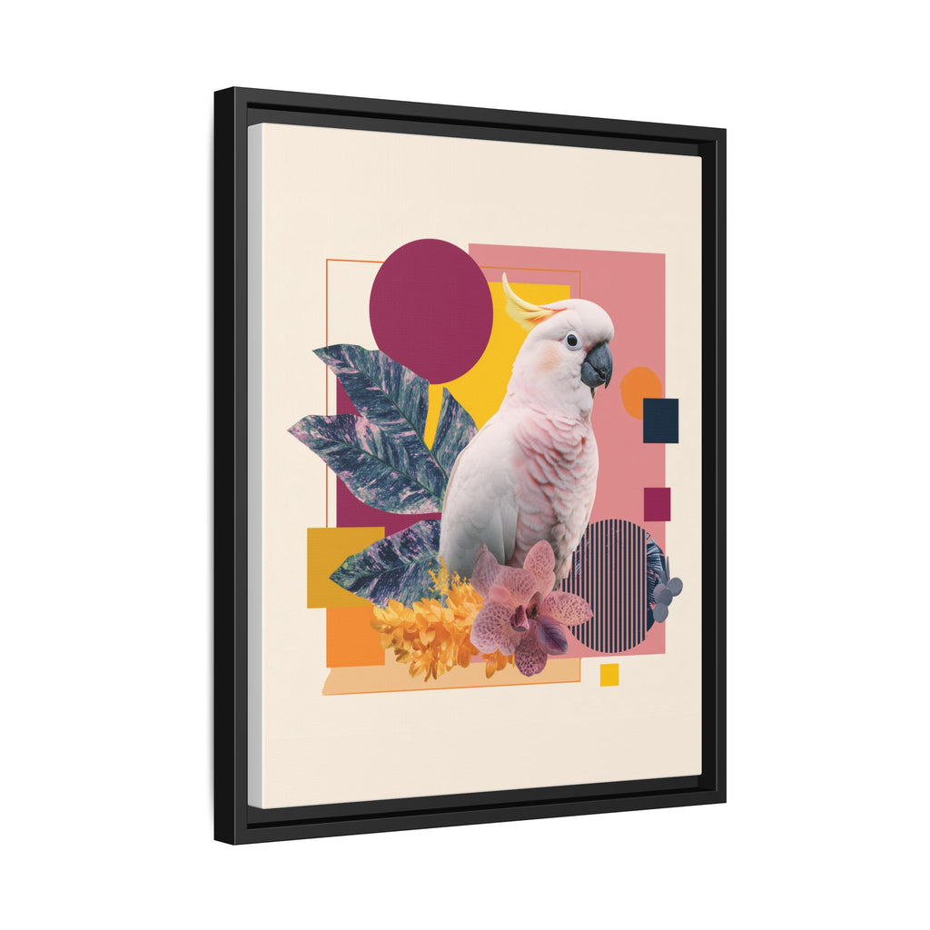 Cockatoo in Geometric Paradise: Tropical Avian Design, Modern Abstract Art   |    Custom Orders Available
