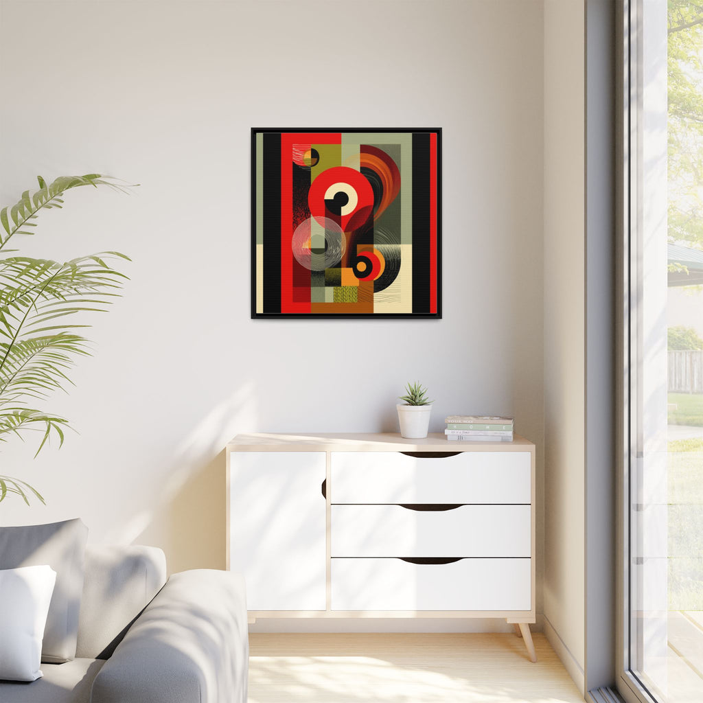 Chromatic Geometrics: Abstract Constructivist Composition, Modernist Color Blocking, Layered Circular Forms   |   Custom Orders Accepted