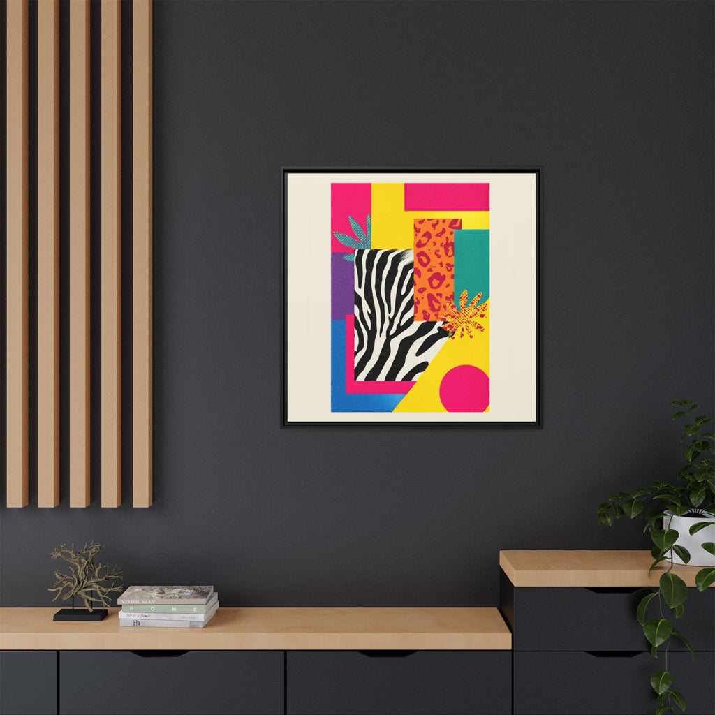 Zebra Stripes & Leopard Spots: 80s Pop Art Design, Memphis Style Graphic, Geometric Color Block Pattern   |   Custom Orders Accepted