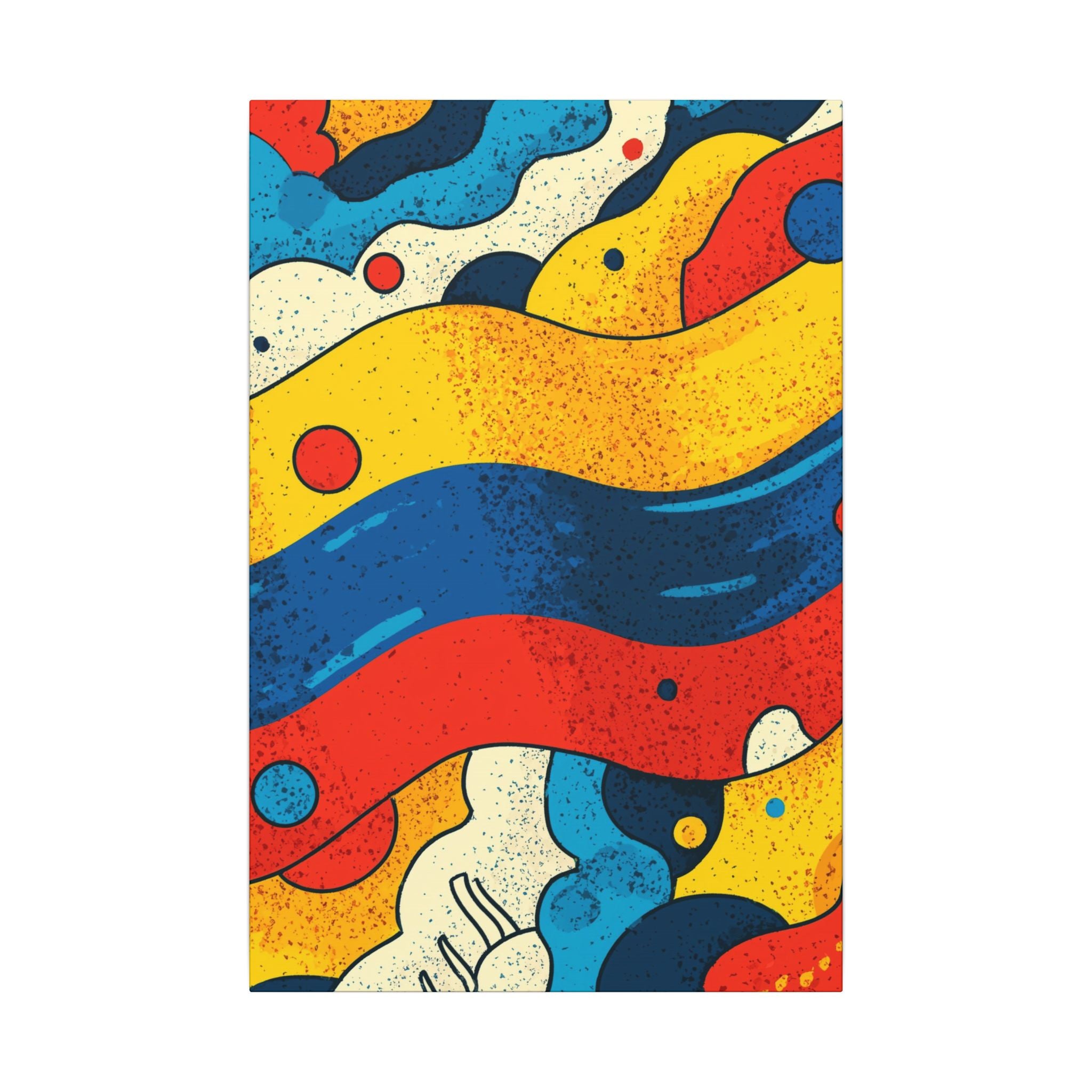 Fluid Dynamics: Retro Abstract Shapes, Mid-Century Modern Motion, Geometric Color Waves   |   Custom Orders Accepted