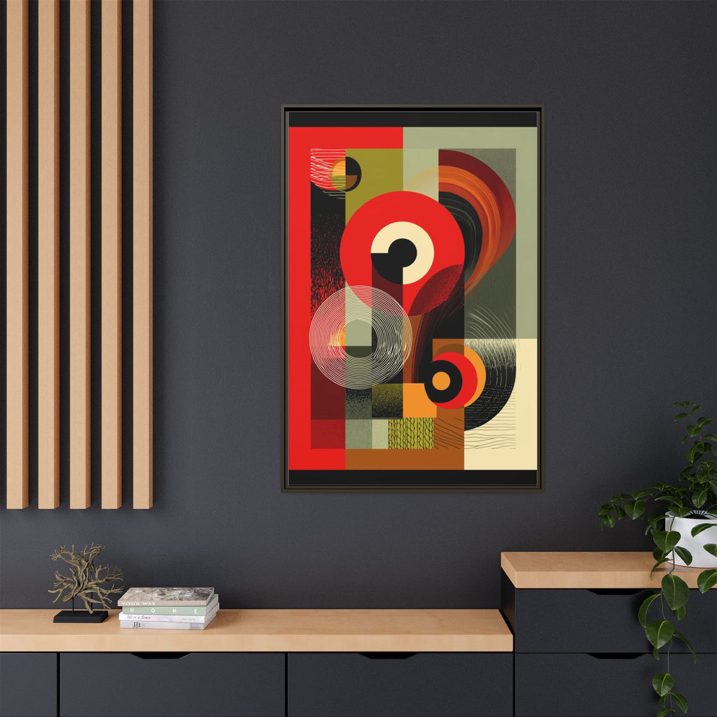 Chromatic Geometrics: Abstract Constructivist Composition, Modernist Color Blocking, Layered Circular Forms   |   Custom Orders Accepted