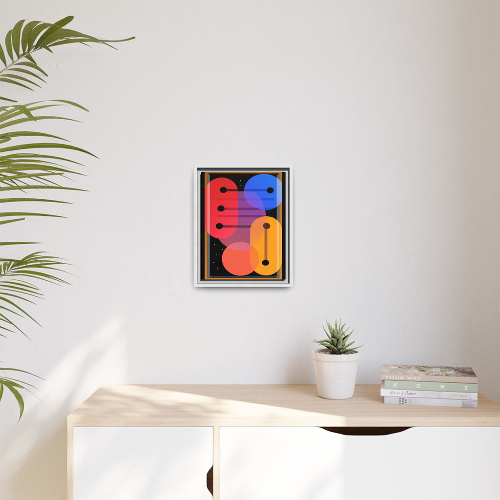 Celestial Geometry: Organic Shapes in Motion, Digital Abstract Composition, Vibrant Color Intersections   |   Custom Orders Accepted