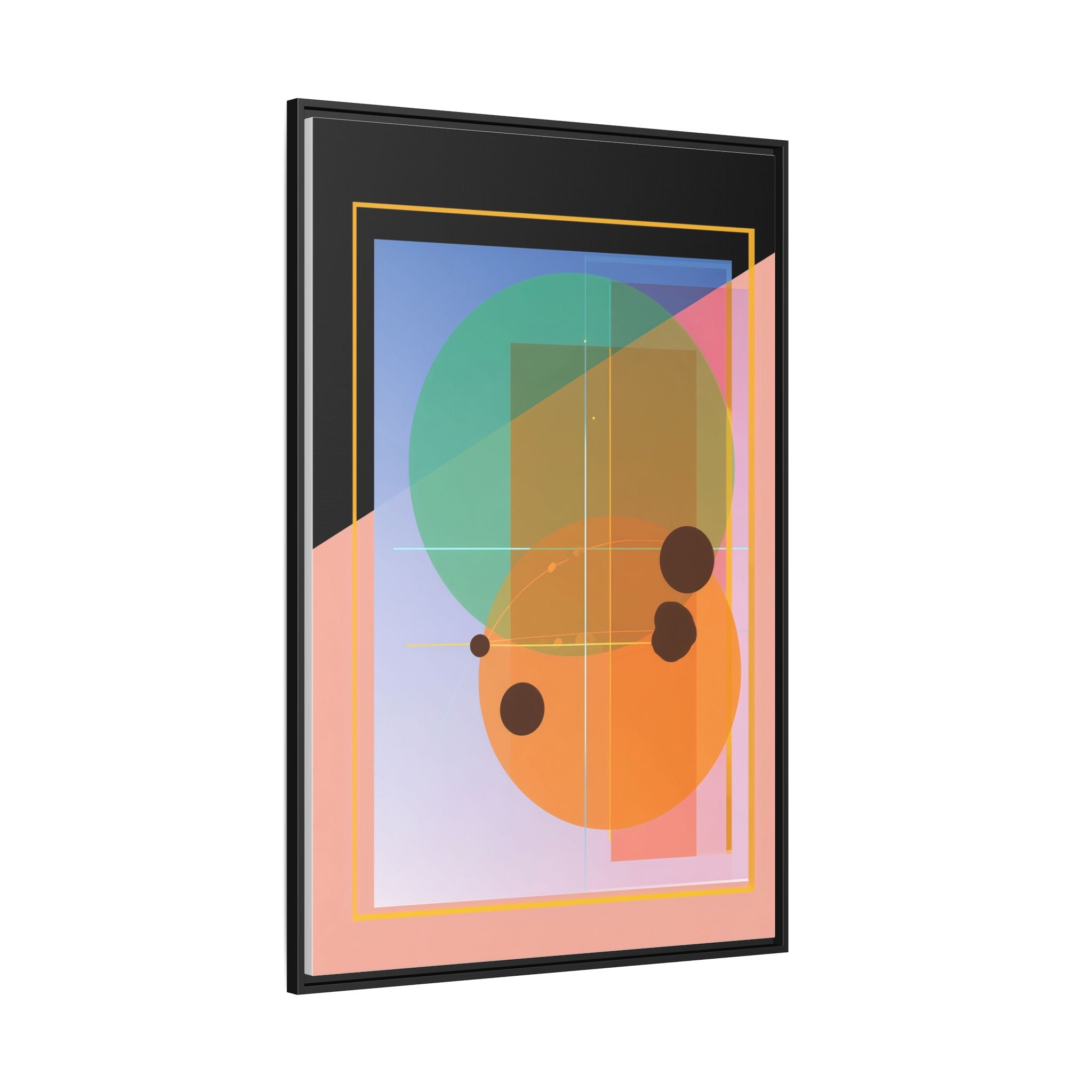 Geometric Harmony: Abstract Composition, Overlapping Shapes, Precision Design   |   Custom Orders Accepted