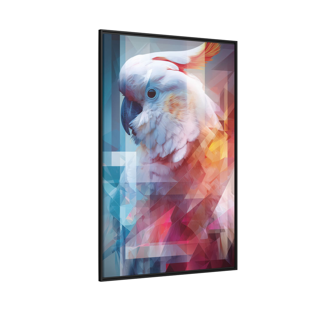 Fractured Cockatoo: Geometric Wildlife Portrait, Low-Poly Digital Art   |    Custom Orders Available