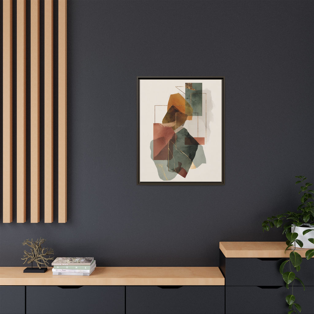 Harmonic Geometries: Architectural Abstraction, Earthy Palette, Minimalist Composition   |   Custom Orders Accepted