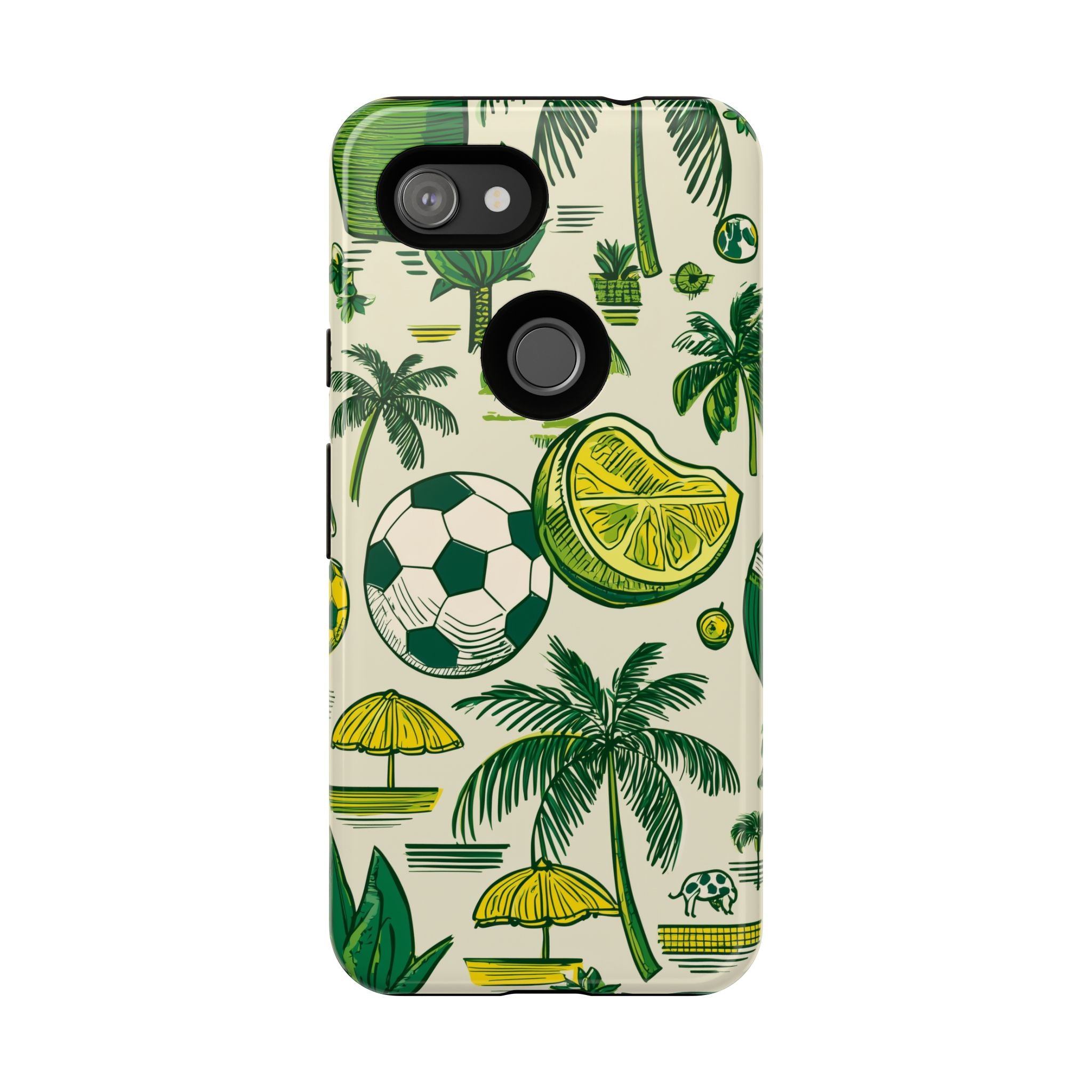 Summer Tough Cases: Sporty Tropical Phone Case, Fun Beach Vibe Phone Accessory, Summer Travel Gift, Colorful Phone Cover, Casual Style Tech
