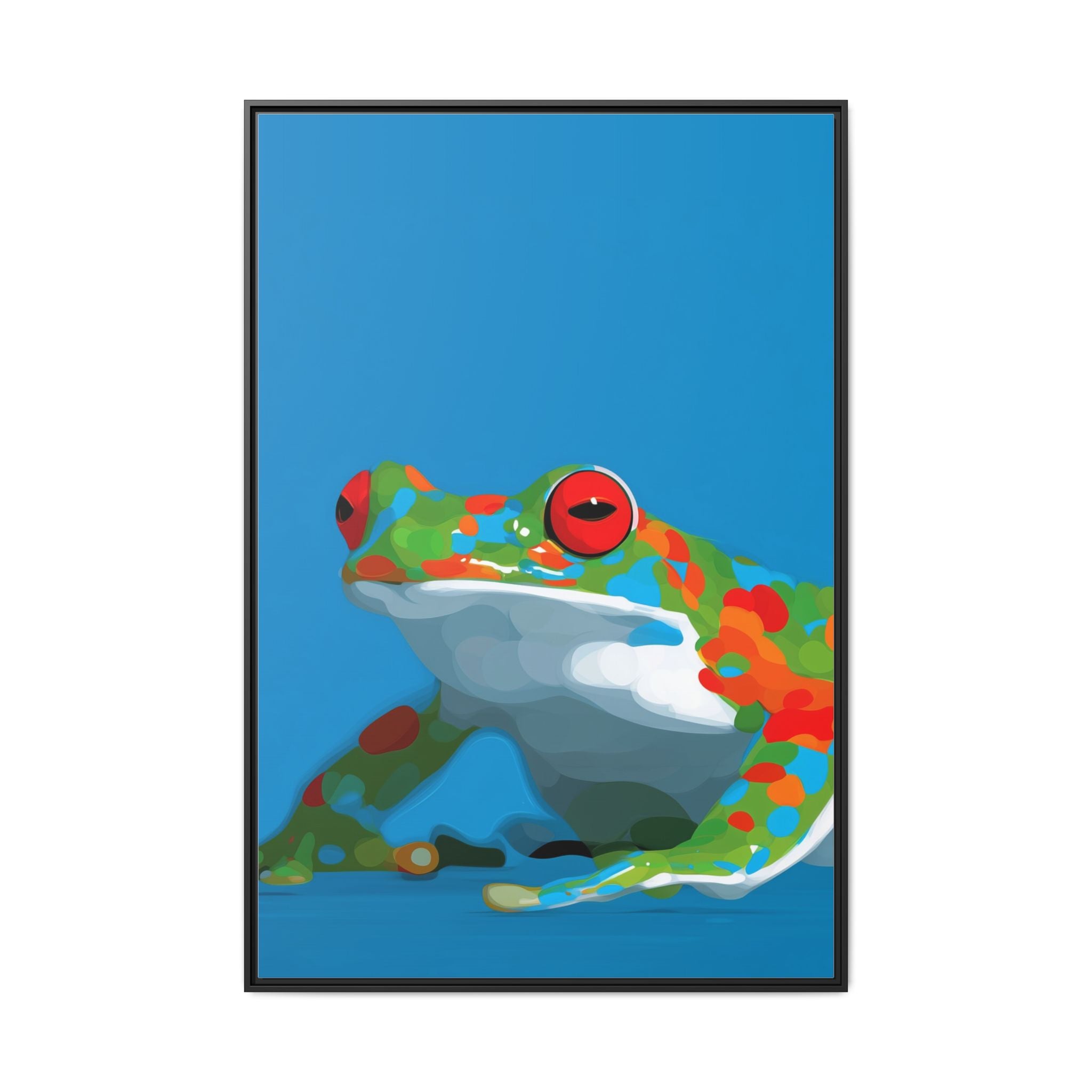 Mosaic Frog: Geometric Wildlife Art, Colorful Amphibian Print   |    Custom Orders Available