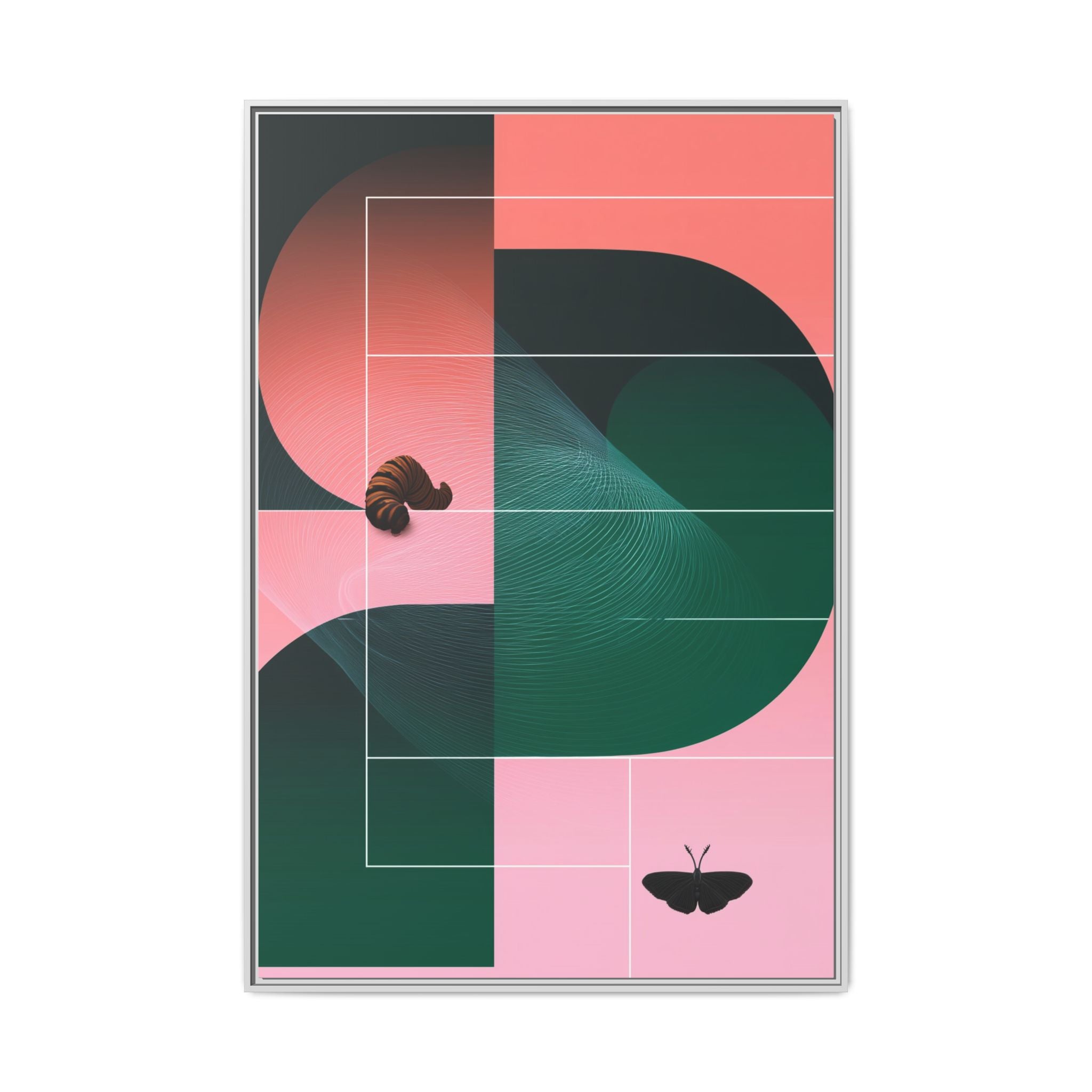 Metamorphosis in Geometric Harmony: Nature's Transformation, Abstract Design Exploration   |    Custom Orders Available