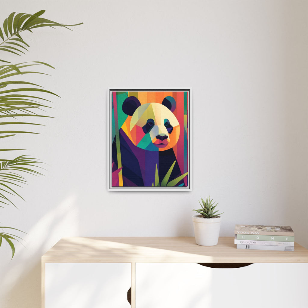 Geometric Panda Framed Print : Kaleidoscope Panda, Digital Art Illustration   |  Personalized & Custom Orders Available
