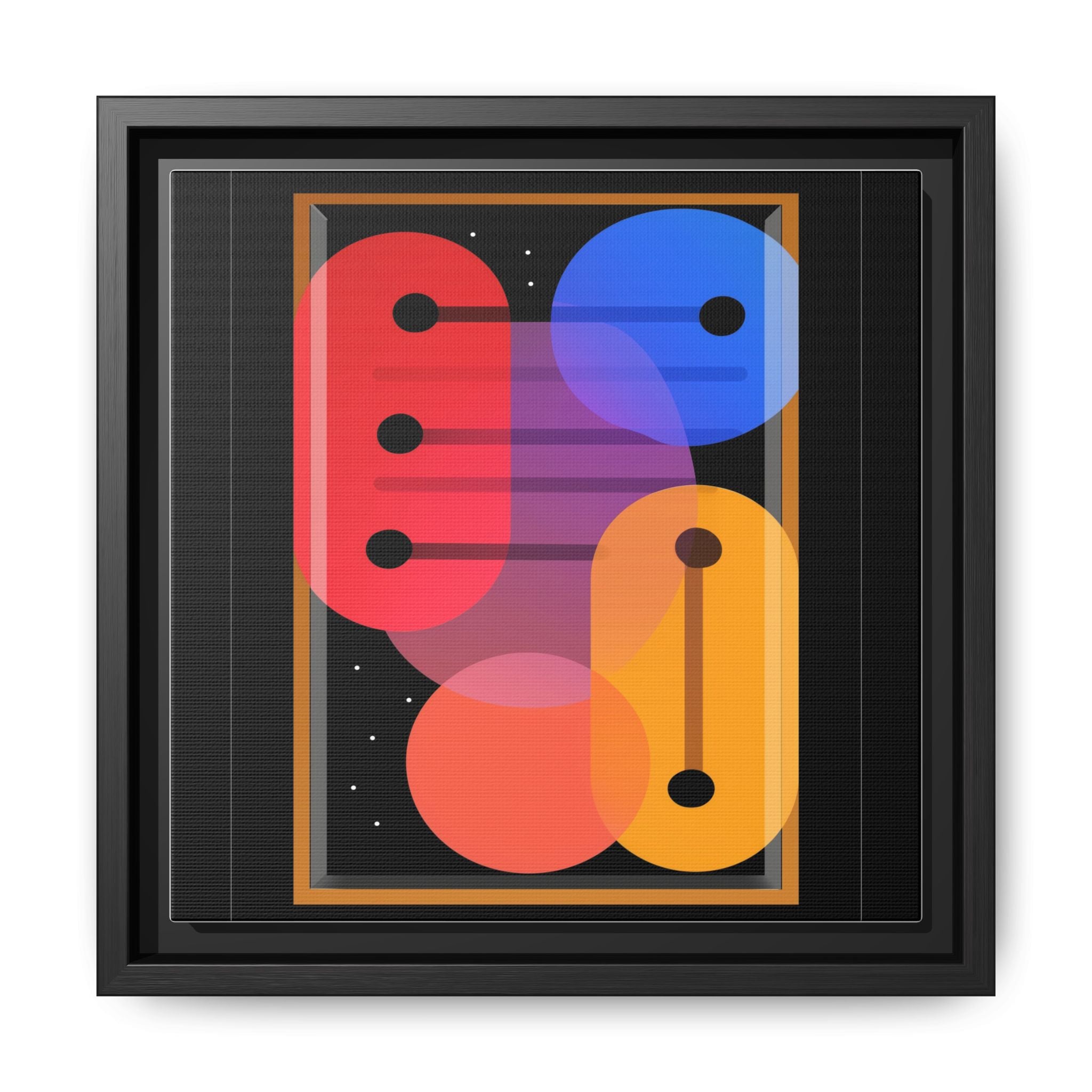 Celestial Geometry: Organic Shapes in Motion, Digital Abstract Composition, Vibrant Color Intersections   |   Custom Orders Accepted