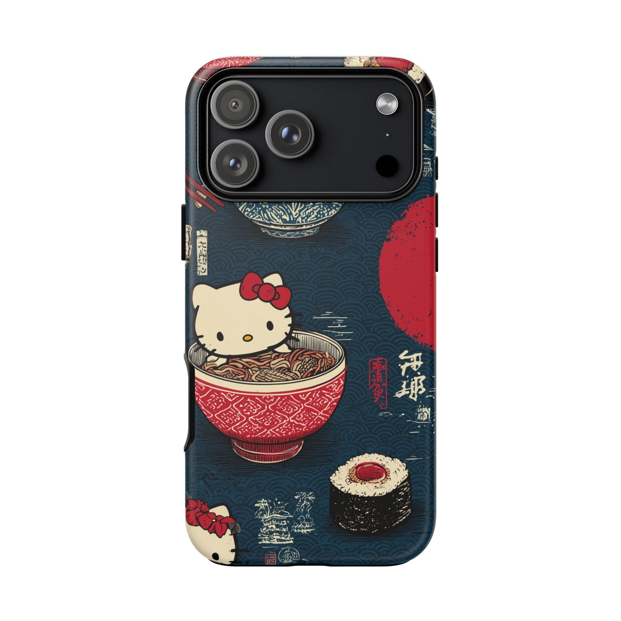 Japanese Kitty Sushi Vibrant Phone Case - Tough Case | Funky, Colorful, Unique Design for Gift, Accessory, Protection, Trendy