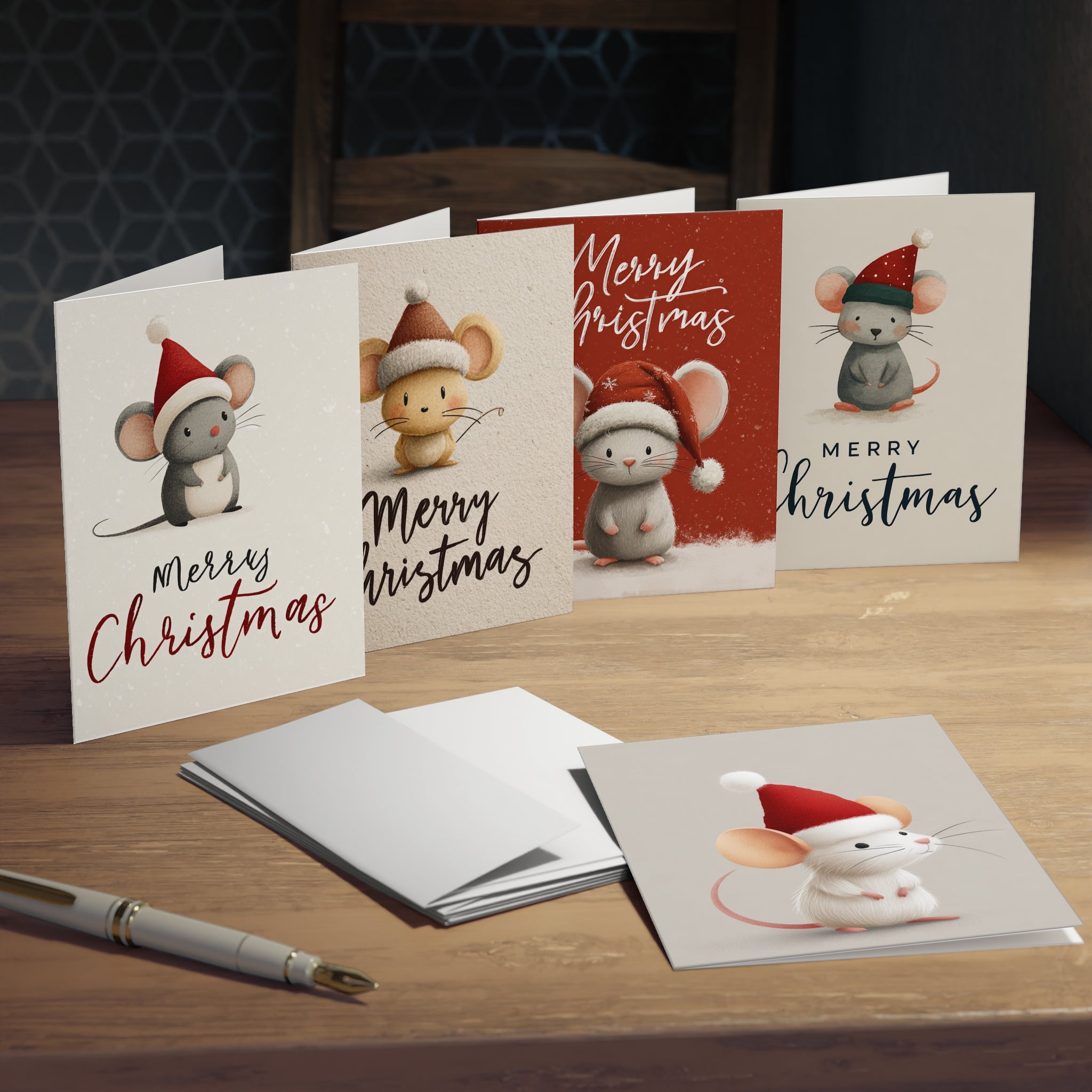 Cute Mice Mouse Rat Greeting Cards for All Occasions, Holiday Card Set, Birthday Wishes, Thank You Notes, Kids Greeting Cards, Animal Love