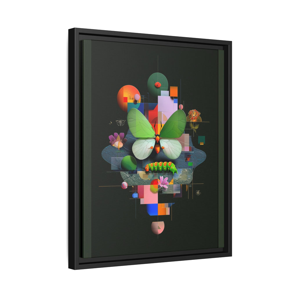 Metamorphosis Geometry Framed Print : Digital Nature Synthesis, Butterfly Abstraction   |  Personalized & Custom Orders Available