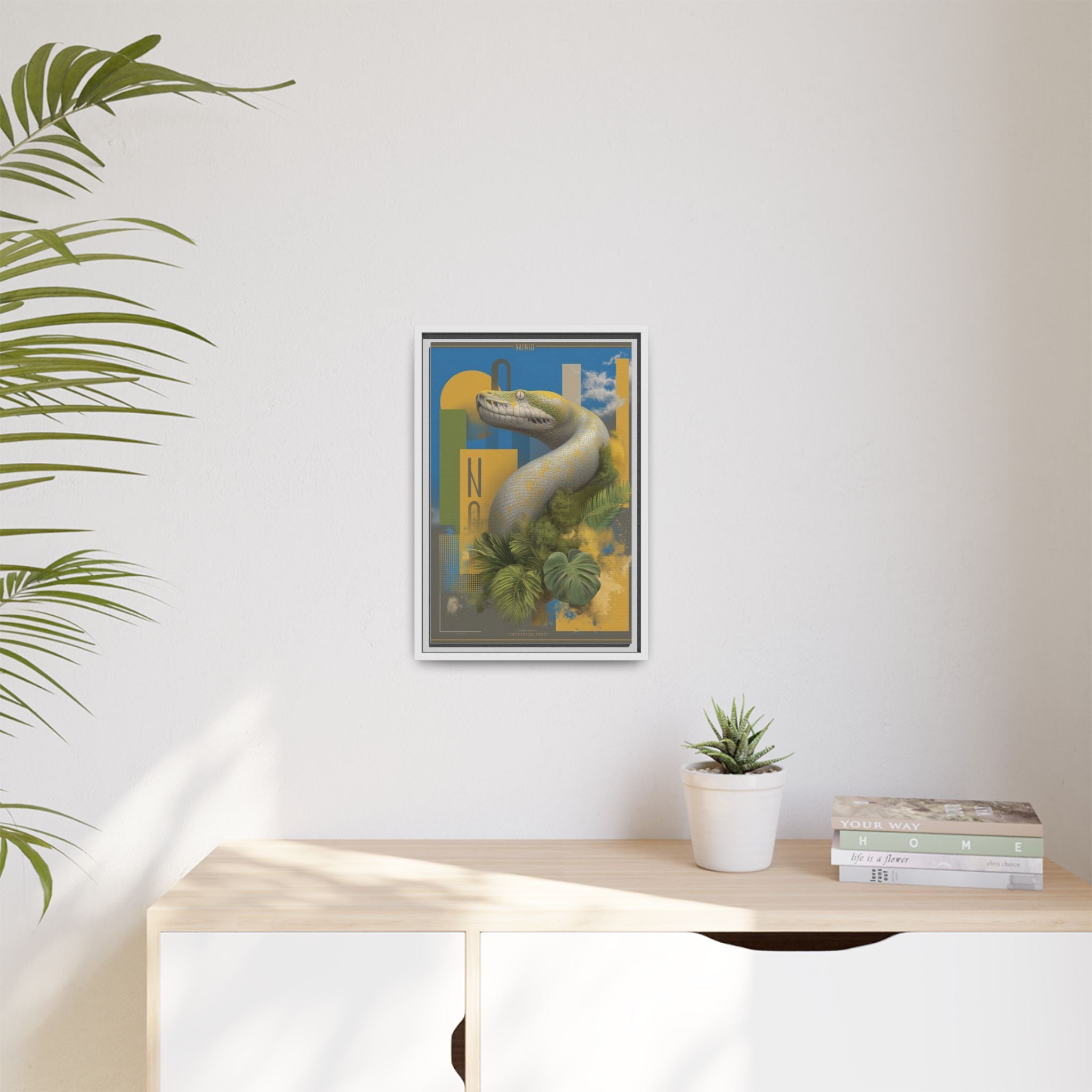 Serpent's Geometry: Tropical Realism, Digital Wildlife Composition   |    Custom Orders Available