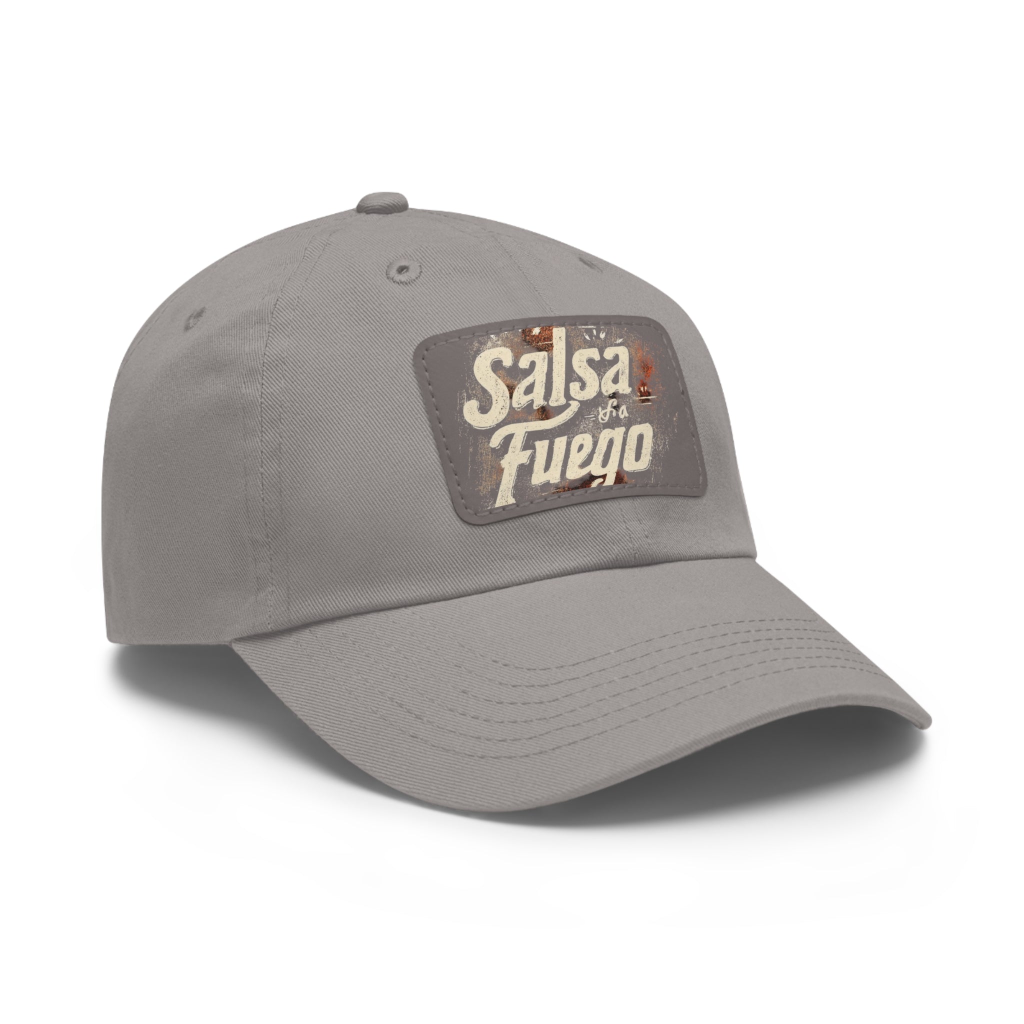 Salsa Fuego Dad Hat with Leather Patch (Rectangle)