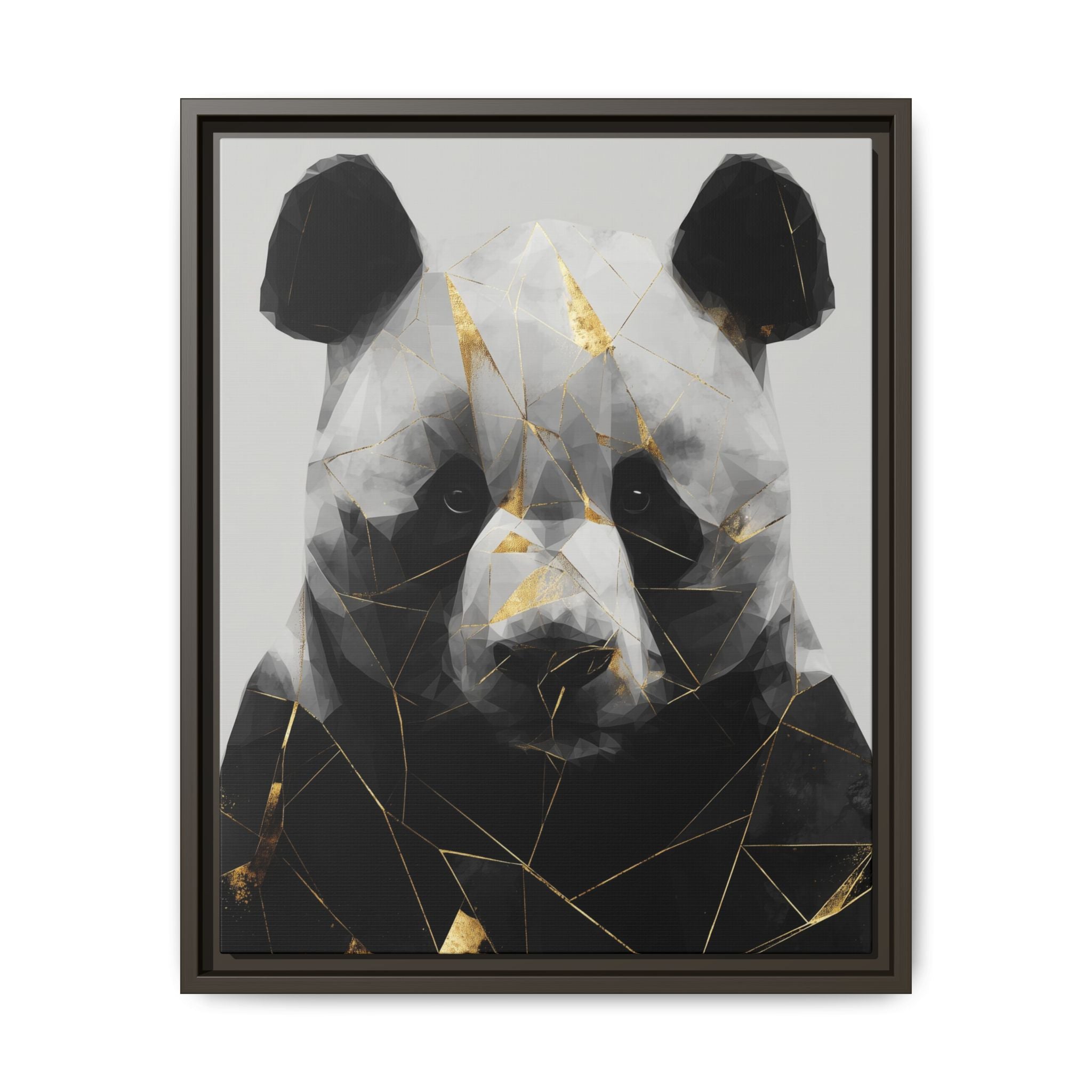 Fractured Panda: Geometric Wildlife Art, Low-Poly Contemporary Portrait   |  Personalized & Custom Orders Available