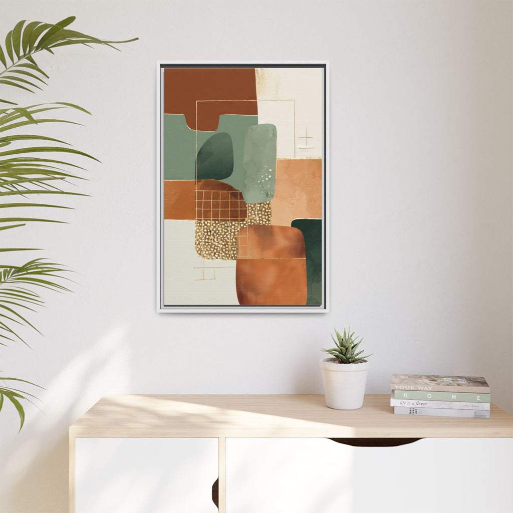 Geometric Harmony: Abstract Minimalist Art, Mid-Century Modern Design, Organic Shapes Composition   |   Custom Orders Accepted