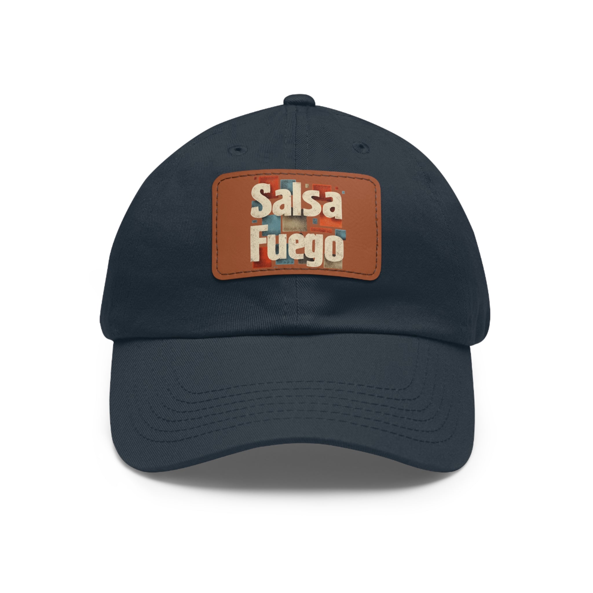 Salsa Fuego Geometric Dad Hat with Leather Patch (Rectangle)