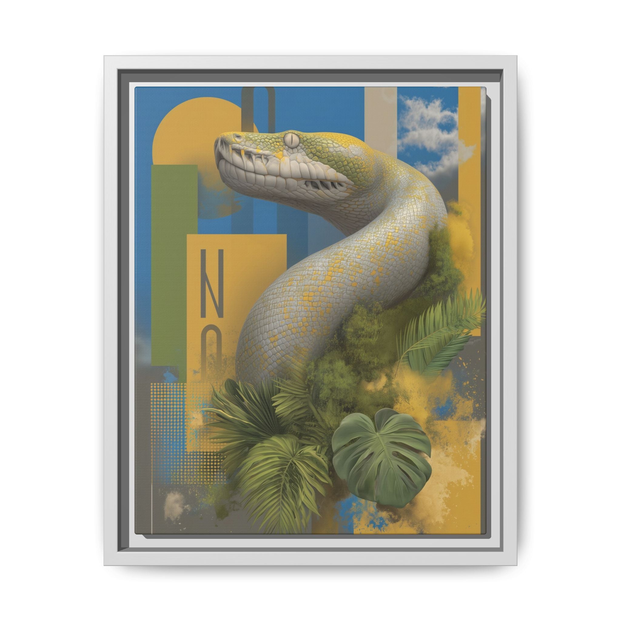 Serpent's Geometry: Tropical Realism, Digital Wildlife Composition   |    Custom Orders Available