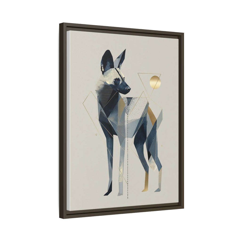 Canine Geometry: Fragmented African Wild Dog Portrait, Modern Graphic Design Study   |  Personalized & Custom Orders Available