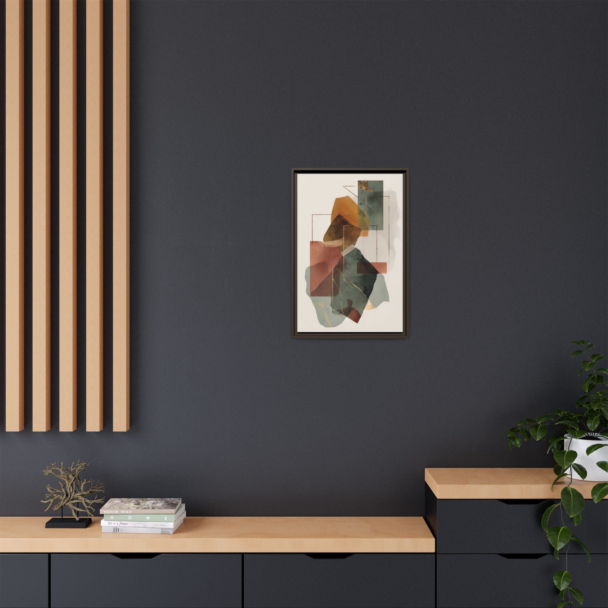 Harmonic Geometries: Architectural Abstraction, Earthy Palette, Minimalist Composition   |   Custom Orders Accepted