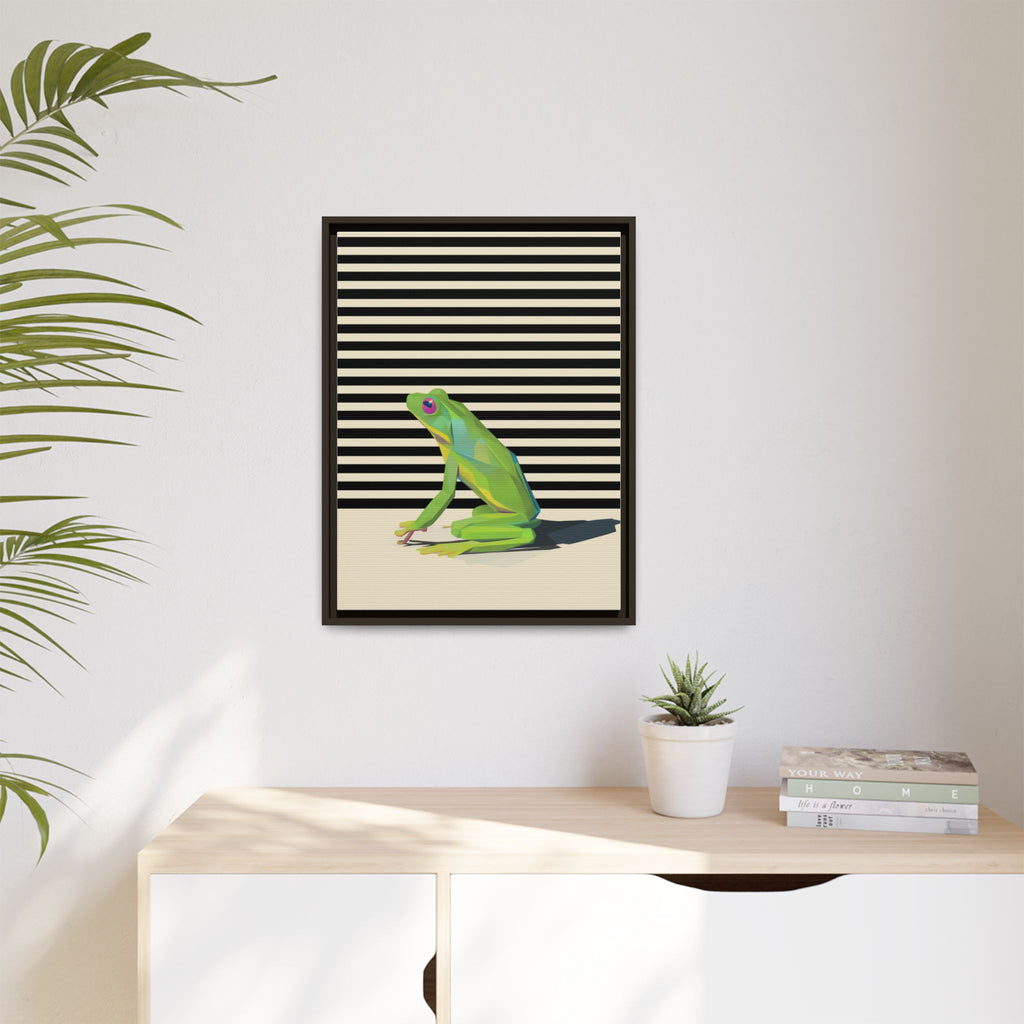 Geometric Amphibian: Stylized Frog Design, Modern Minimalist Art Print   |    Custom Orders Available