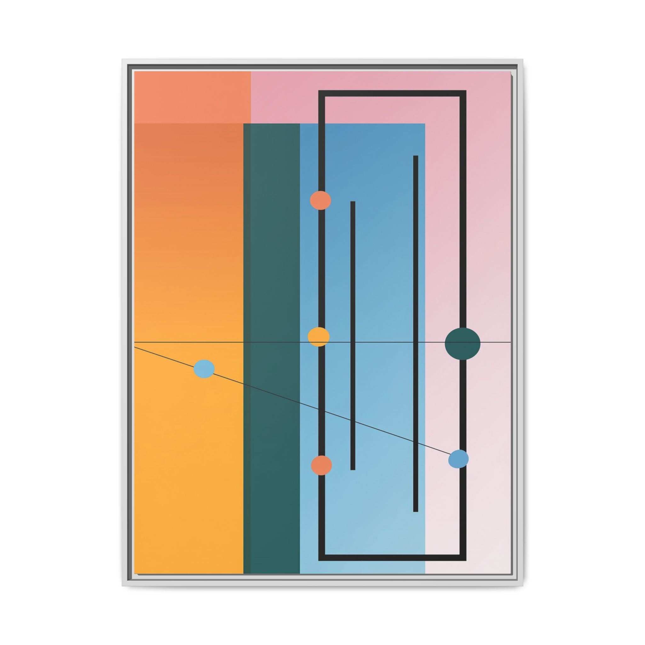 Geometric Harmony: Constructivist Color Planes, Modernist Composition, Abstract Spatial Rhythm   |   Custom Orders Accepted