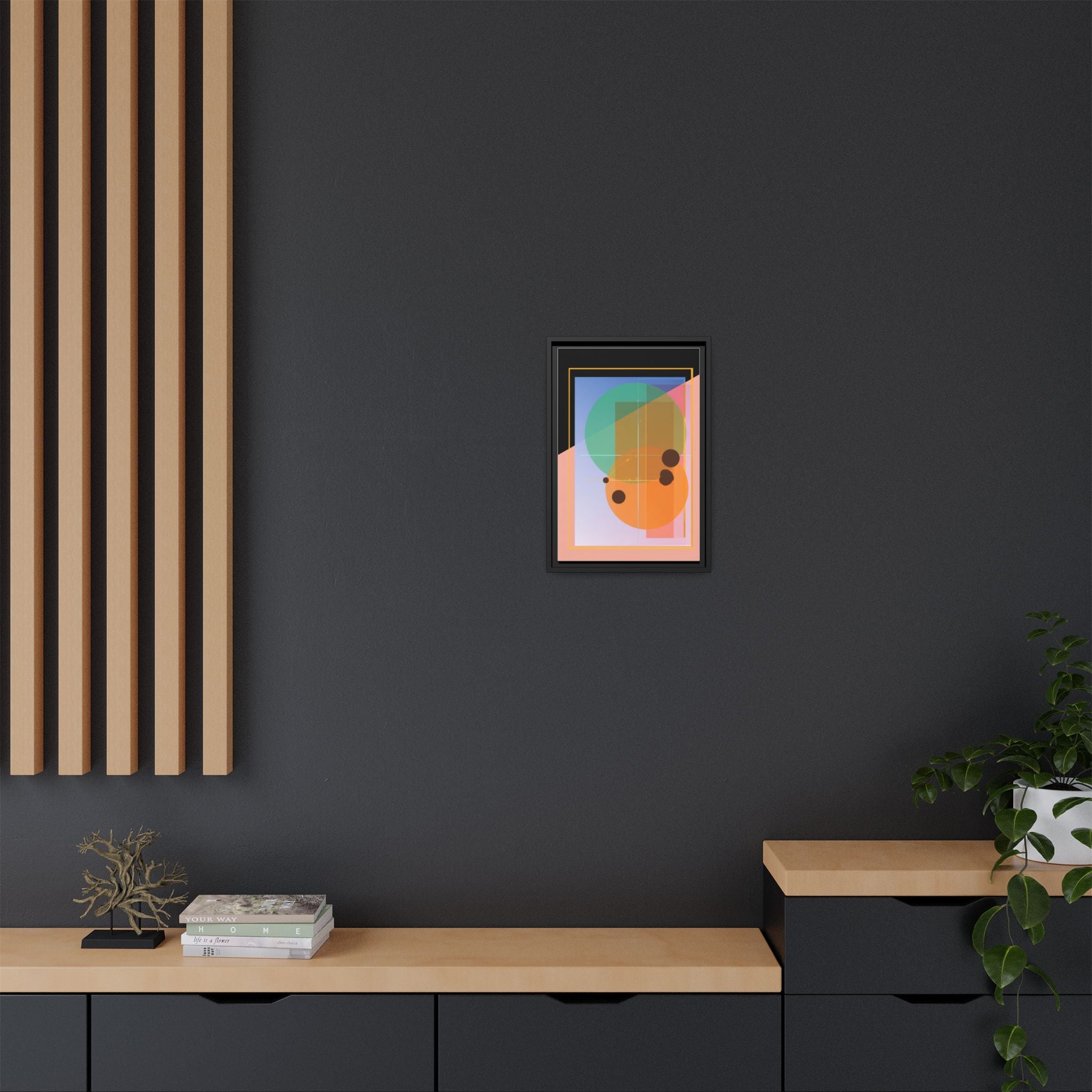 Geometric Harmony: Abstract Composition, Overlapping Shapes, Precision Design   |   Custom Orders Accepted