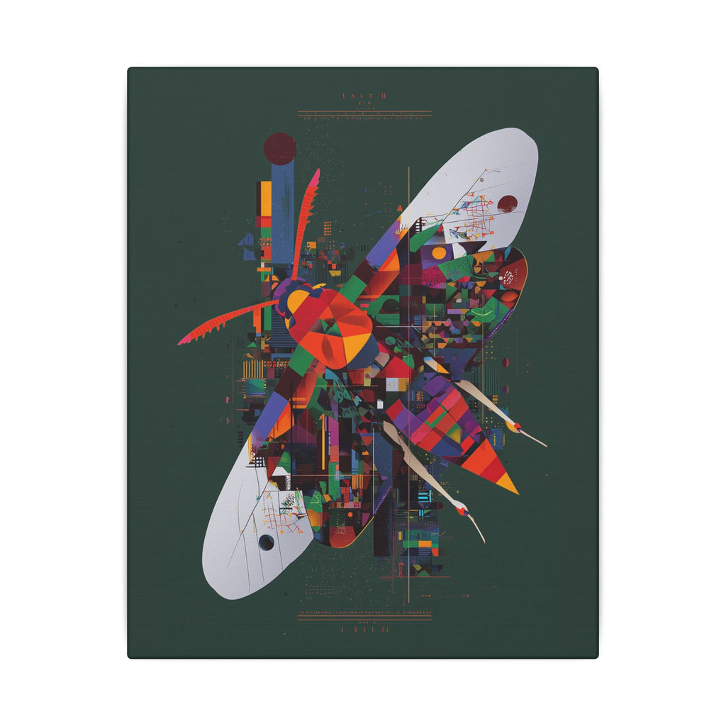 Metamorphic Geometry: Digital Cubist Butterfly, Urban Fragmentation Landscape   |    Custom Orders Available