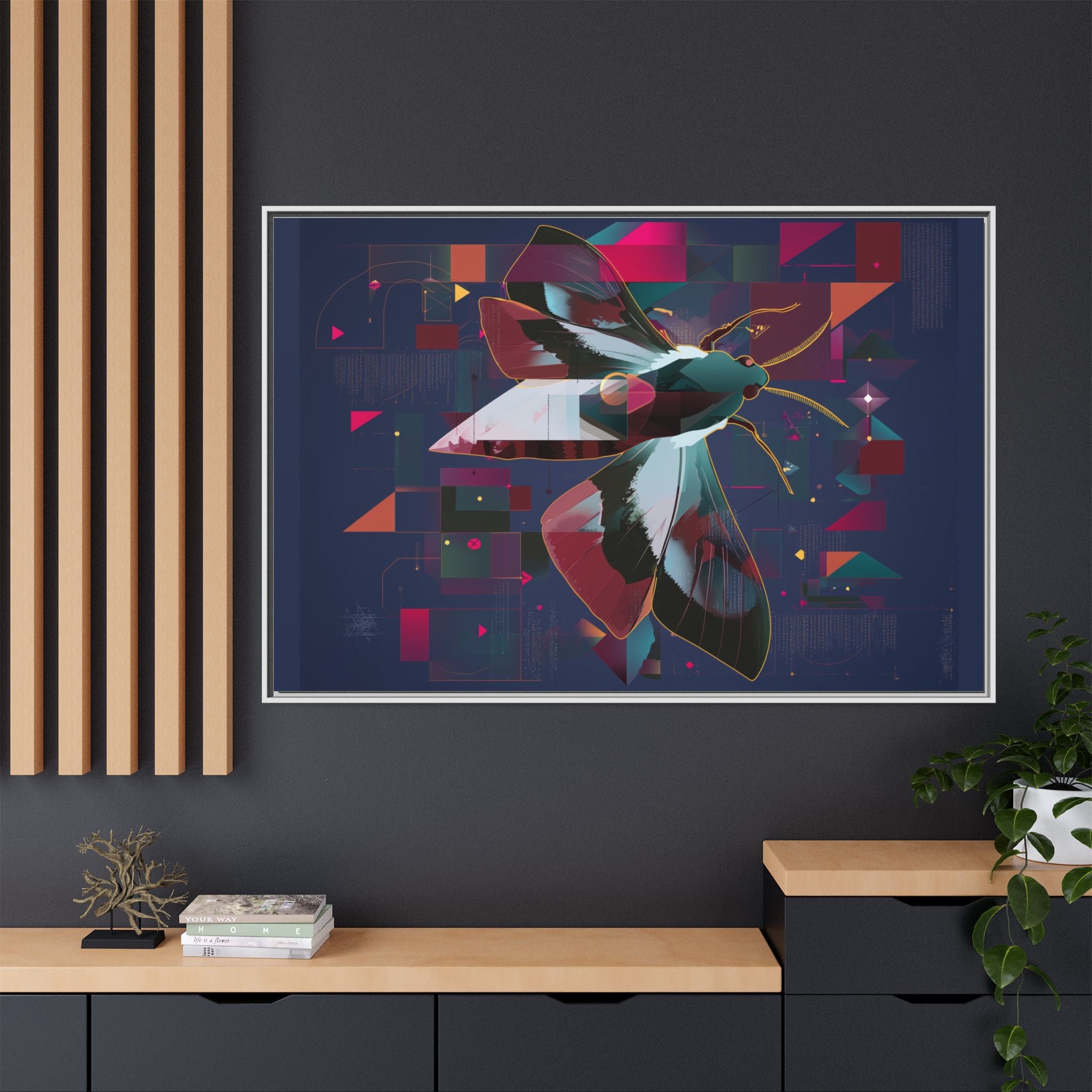 Digital Metamorphosis: Geometric Butterfly, Technological Nature   |    Custom Orders Available