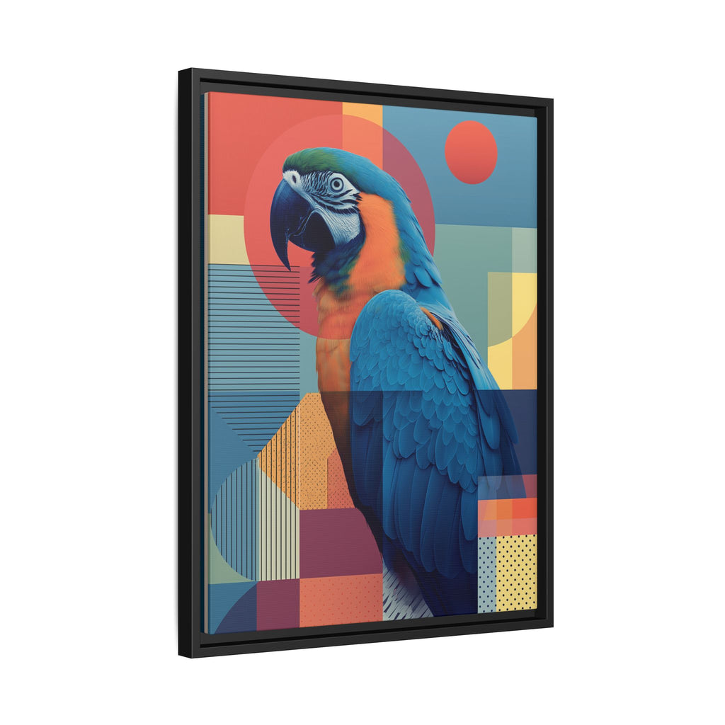 Geometric Macaw: Prismatic Wildlife Fusion, Modern Abstract Composition   |    Custom Orders Available