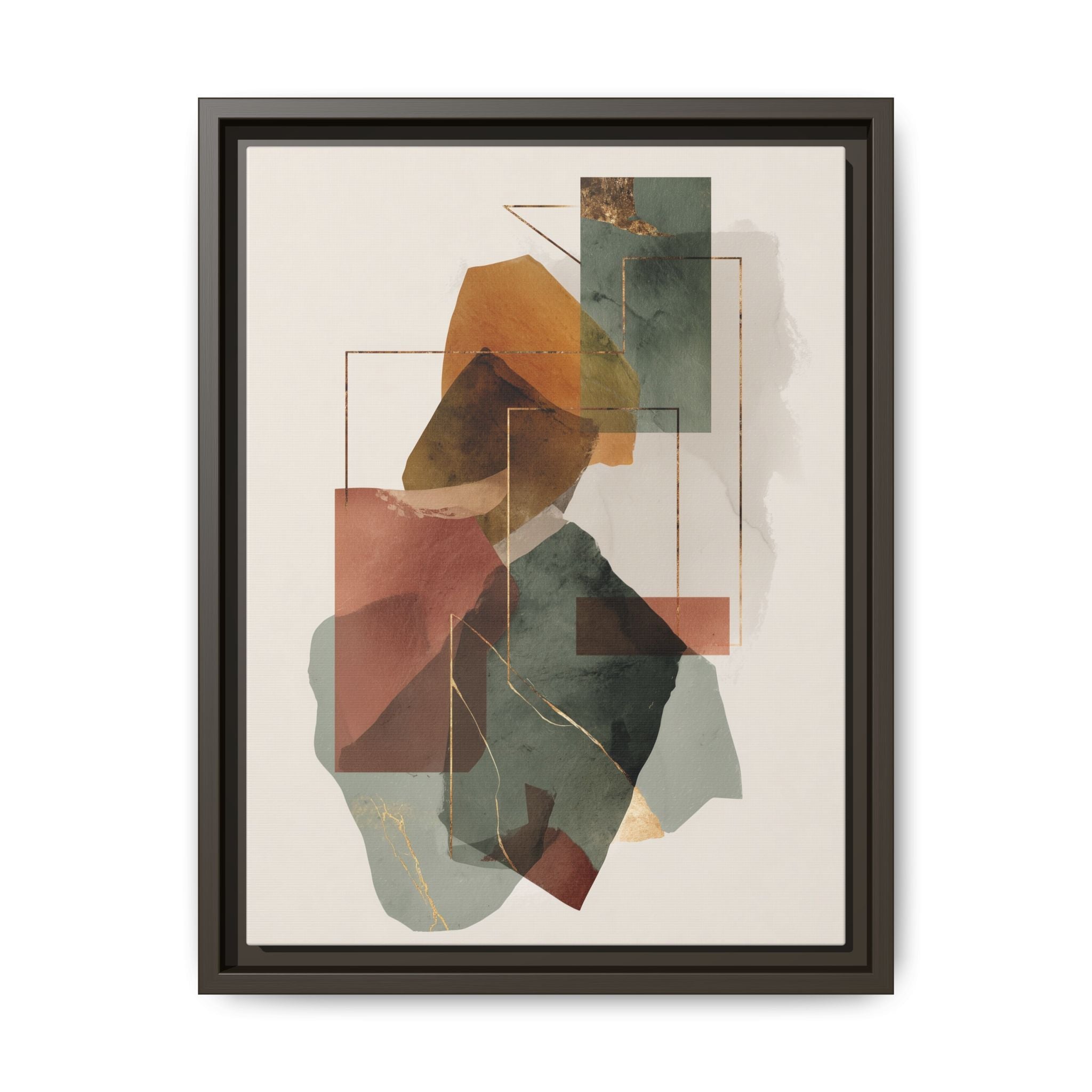 Harmonic Geometries: Architectural Abstraction, Earthy Palette, Minimalist Composition   |   Custom Orders Accepted