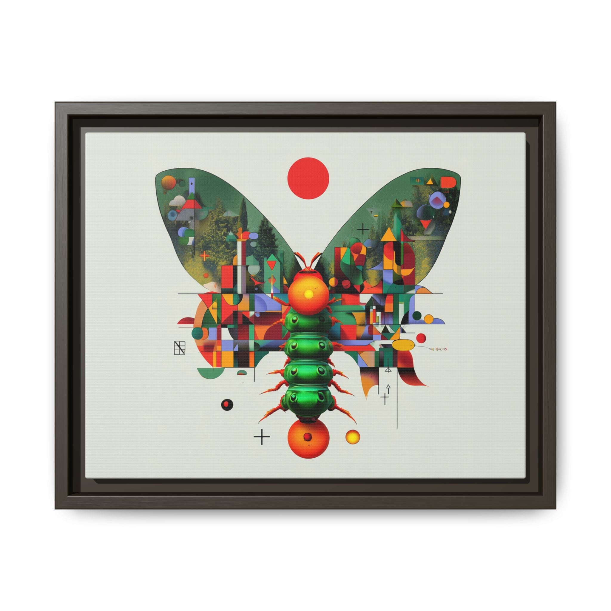 Metamorphic Geometry: Digital Butterfly Architecture, Cubist Nature Transformation   |    Custom Orders Available