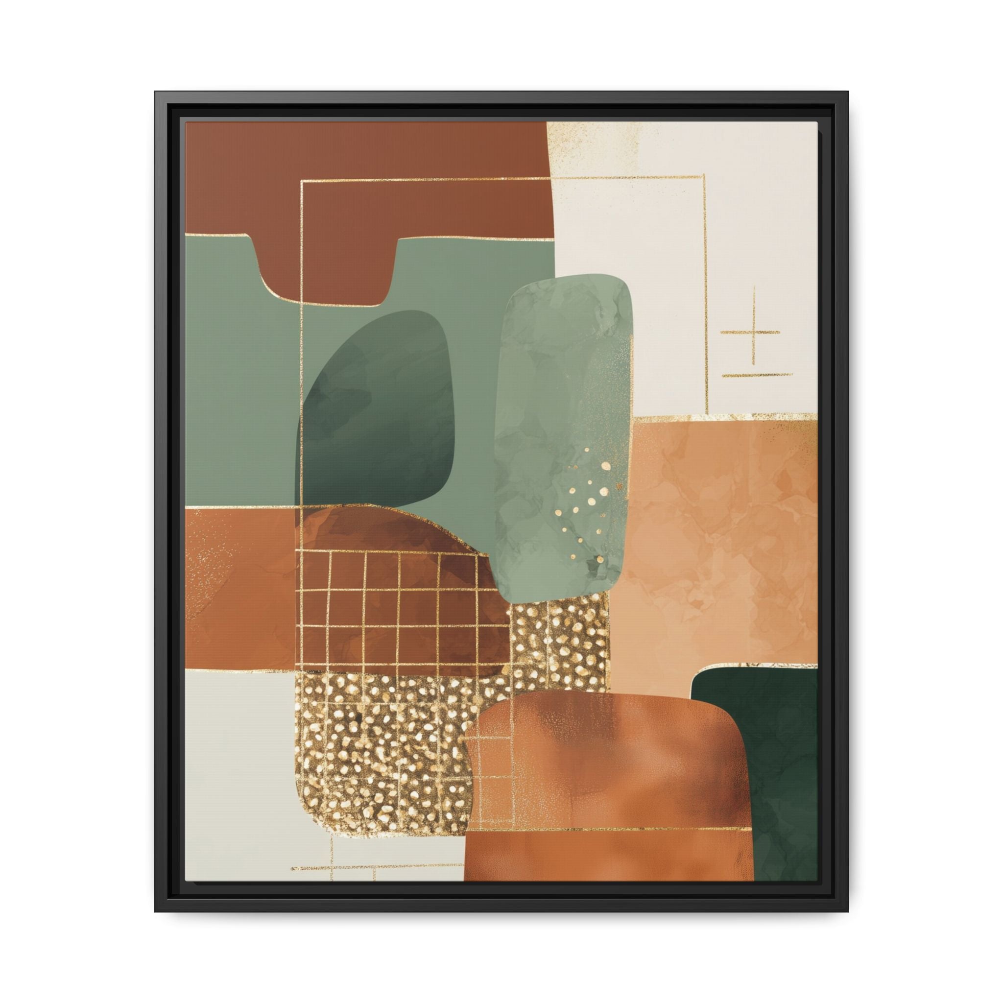 Geometric Harmony: Abstract Minimalist Art, Mid-Century Modern Design, Organic Shapes Composition   |   Custom Orders Accepted