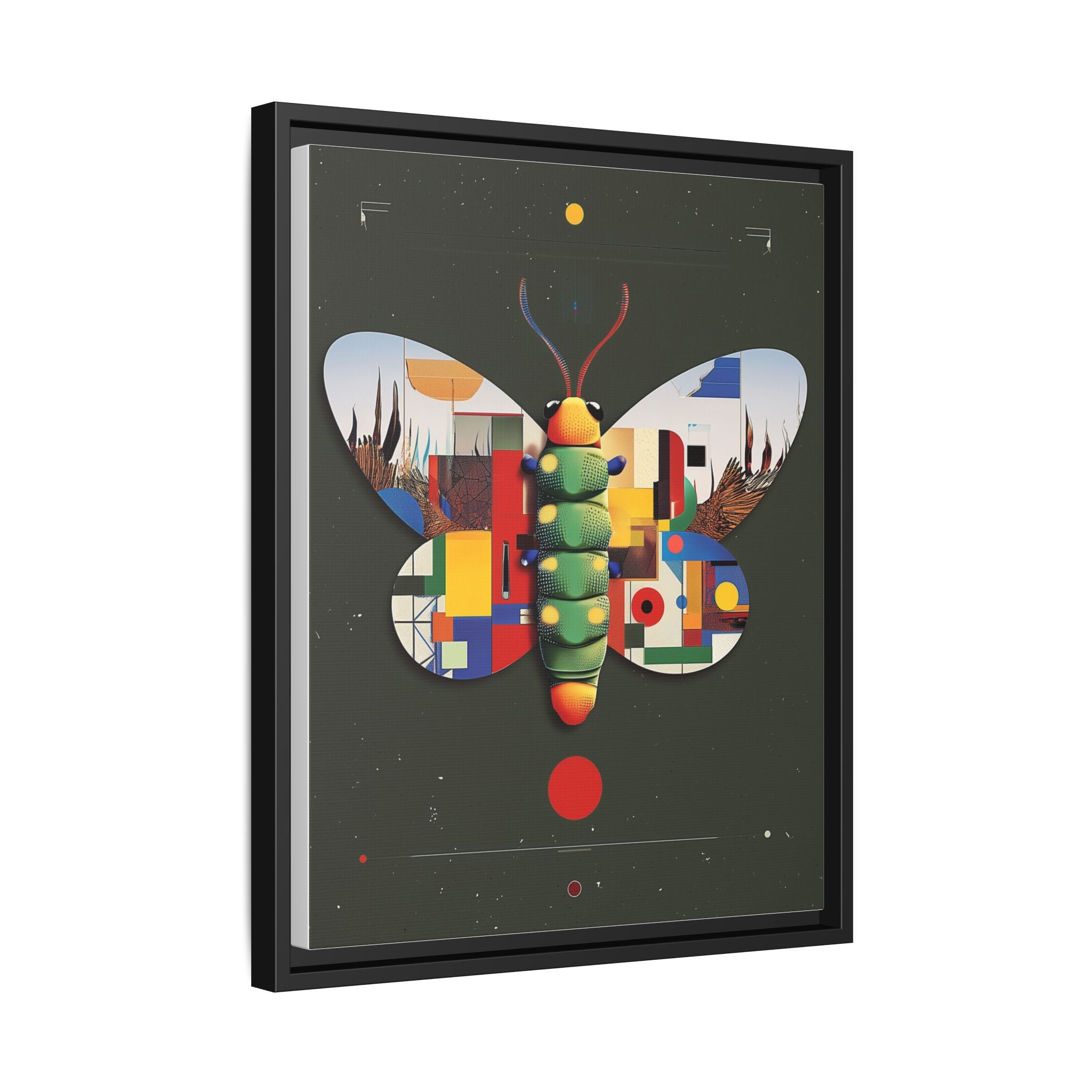 Geometric Butterfly: Bauhaus Digital Mosaic, Technological Nature Composition   |    Custom Orders Available