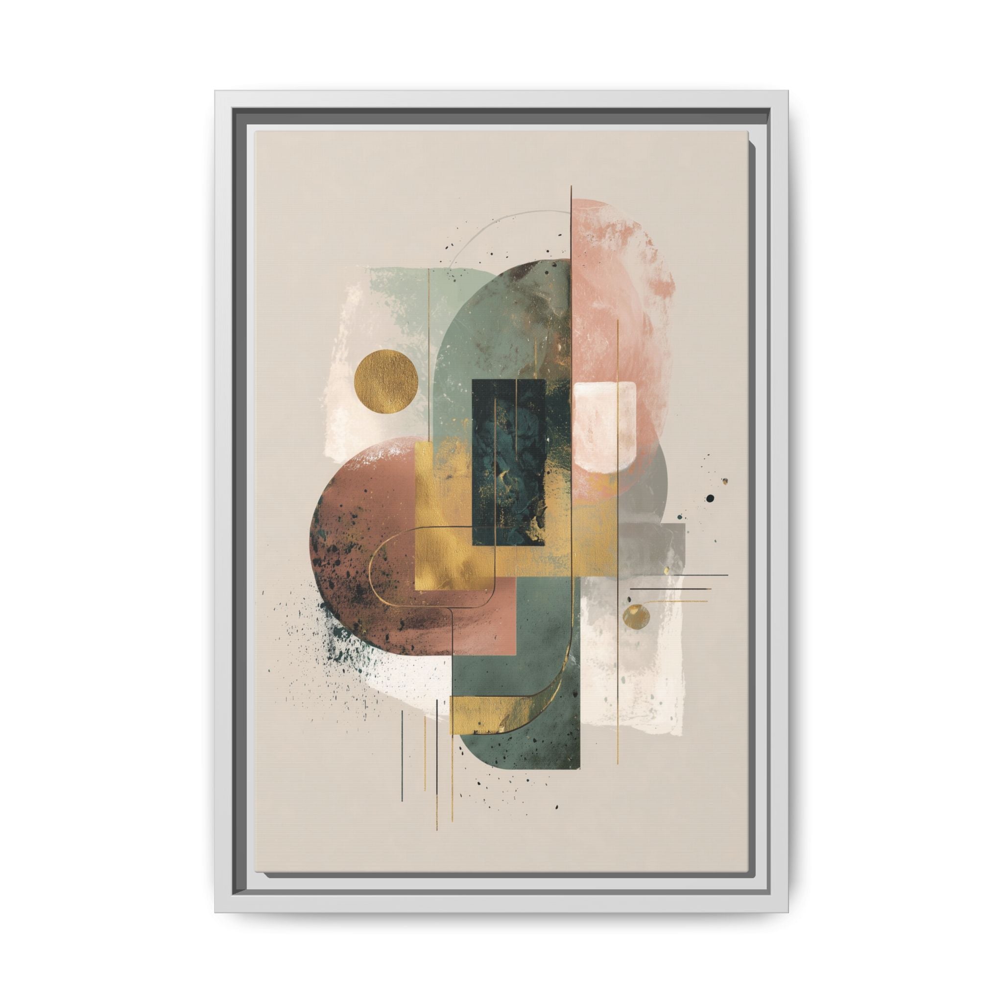 Organic Geometries: Fragmented Forms, Digital Abstract Composition, Layered Minimalist Art   |   Custom Orders Accepted