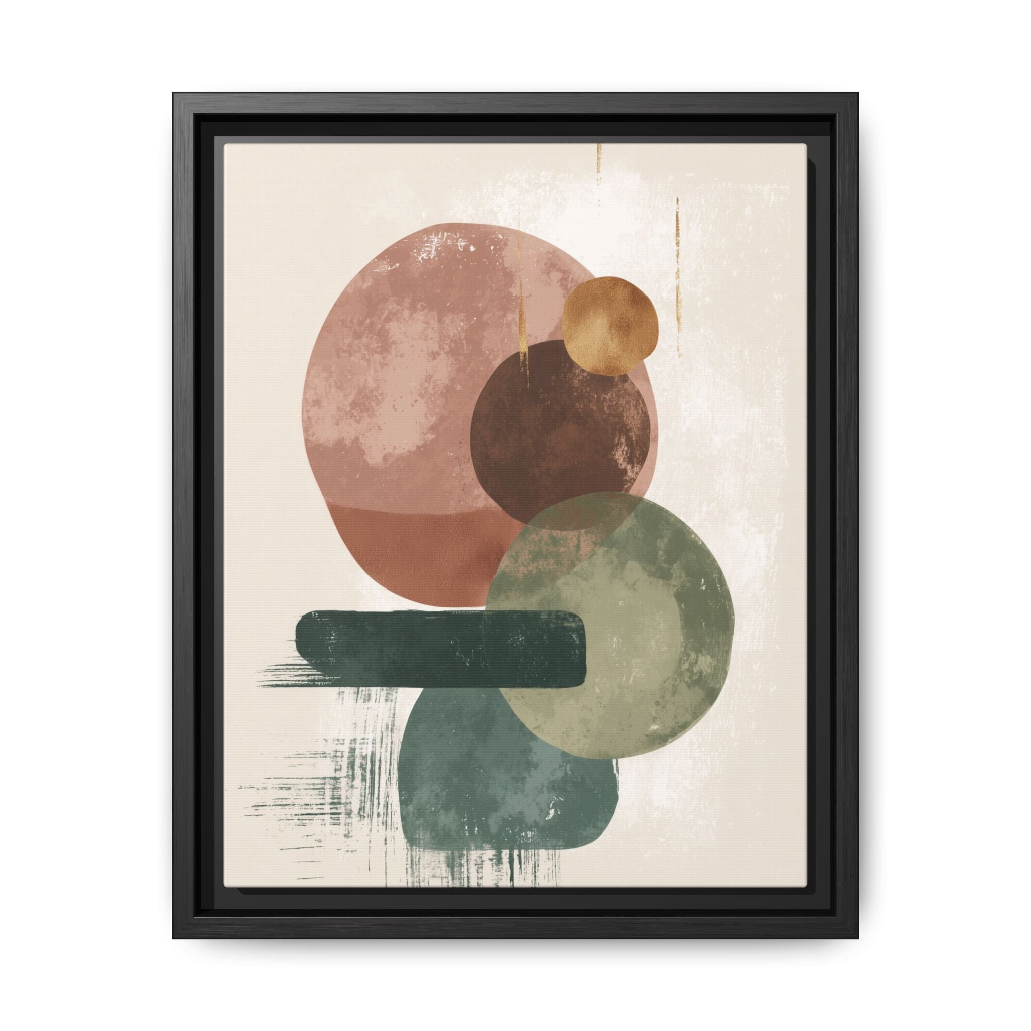 Organic Intersections: Watercolor Abstraction, Earth Tone Composition, Modern Minimalist Art   |   Custom Orders Accepted