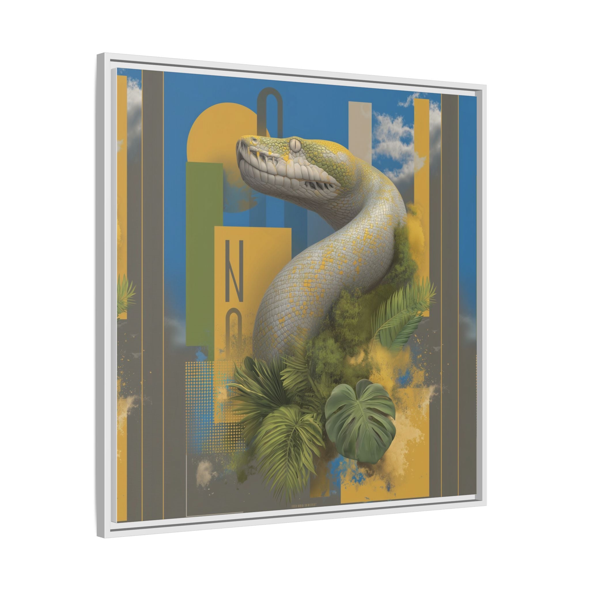 Serpent's Geometry: Tropical Realism, Digital Wildlife Composition   |    Custom Orders Available